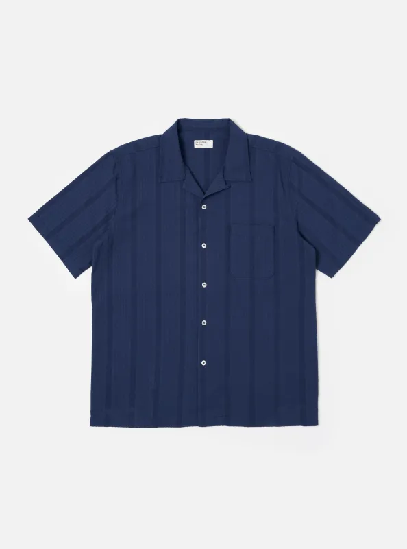 Blue Maui Cotton Road Shirt sold by Universal Works