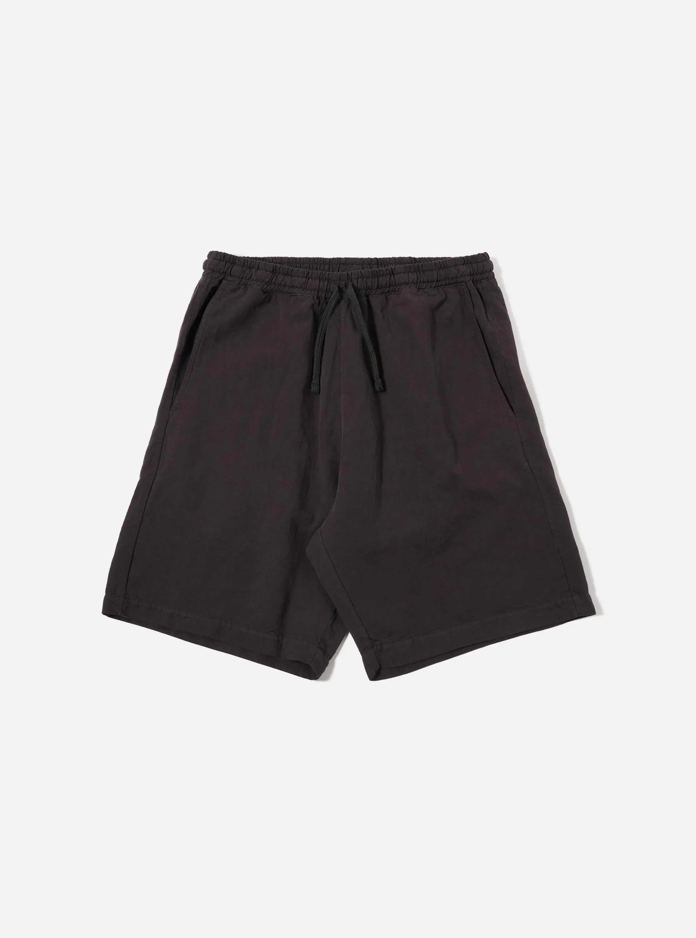 Licorice Lyo Linen Mix Simple Short sold by Universal Works