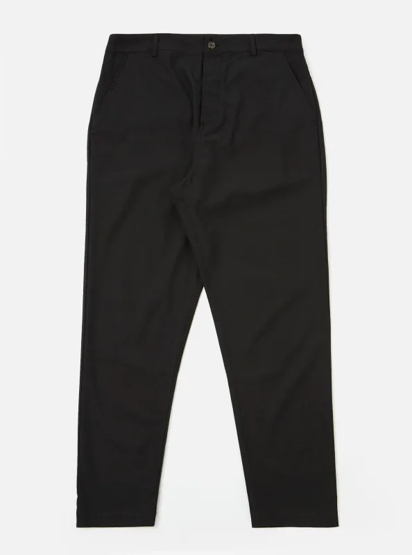 Black Valencia Cotton Military Chino sold by Universal Works