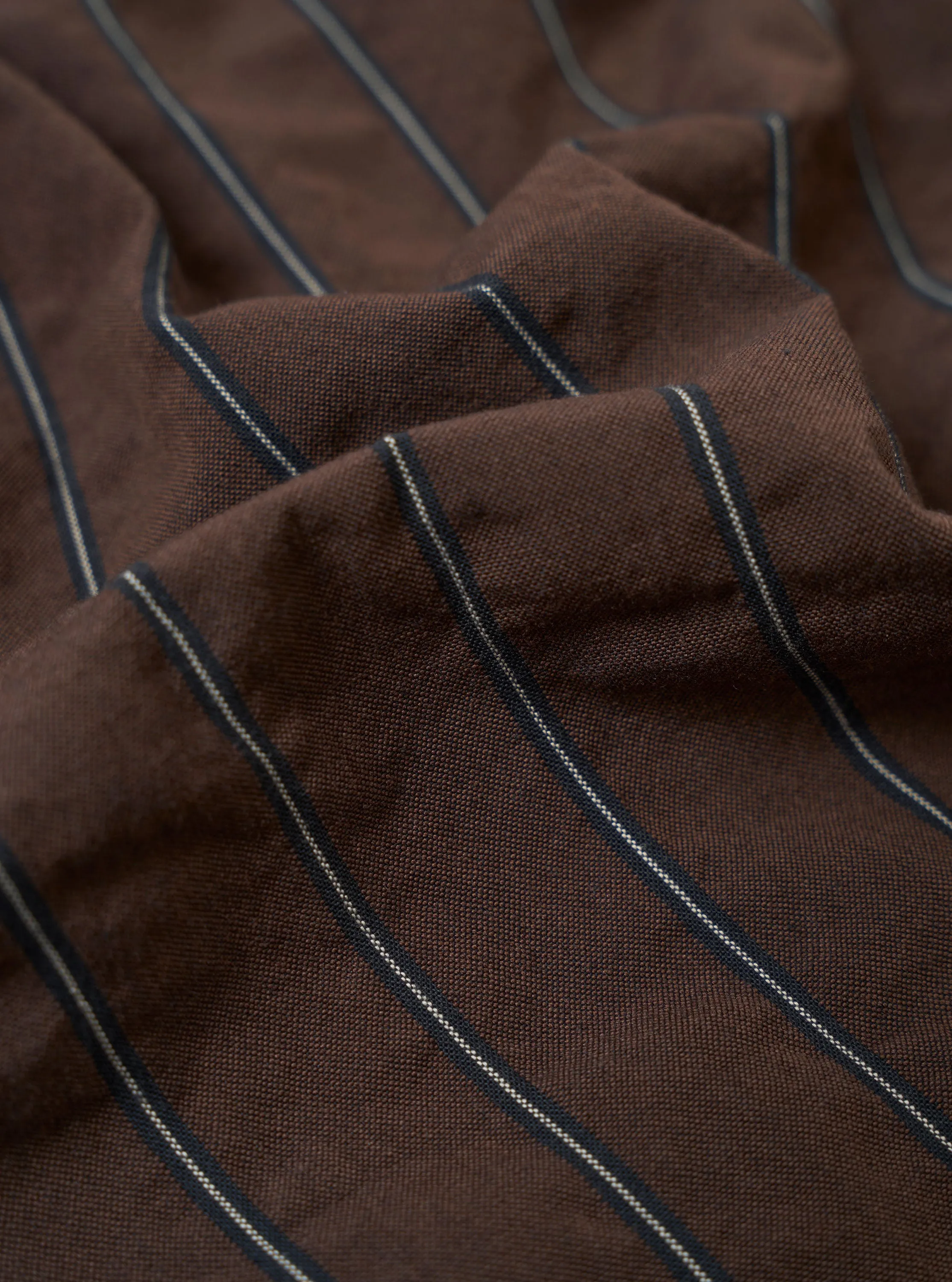 Brown Chester Stripe Pleated Track Pant sold by Universal Works product image thumbnail 2