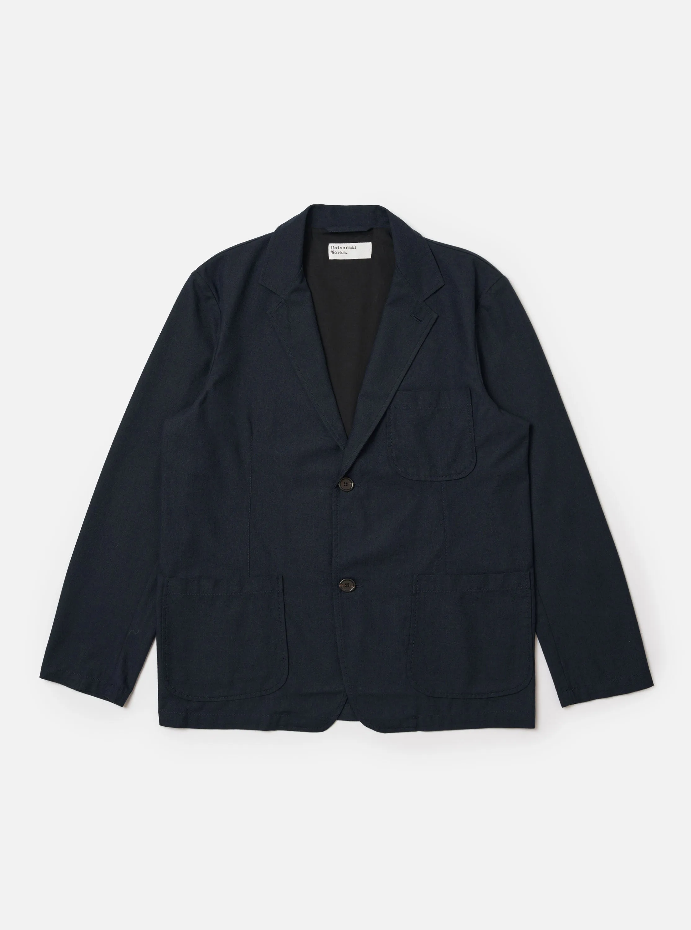 Navy Valencia Cotton Two Button Jacket sold by Universal Works