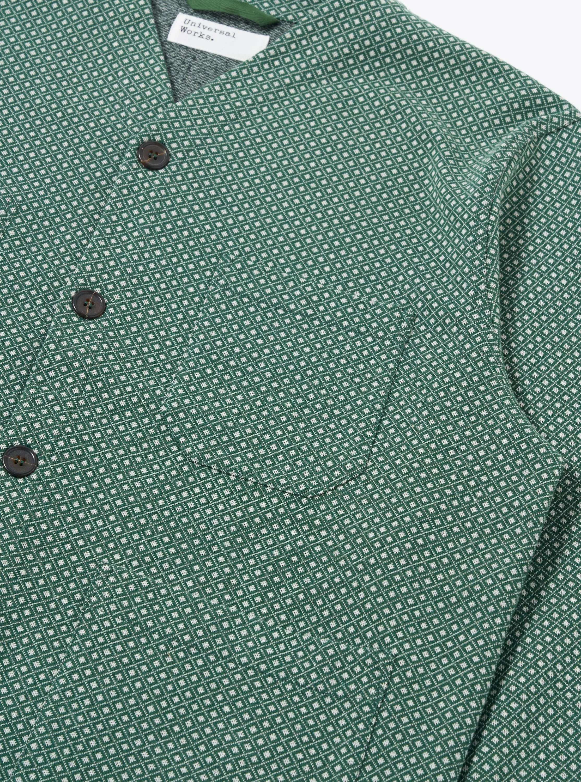 Green Argyll Jersey Cardigan sold by Universal Works product image thumbnail 4