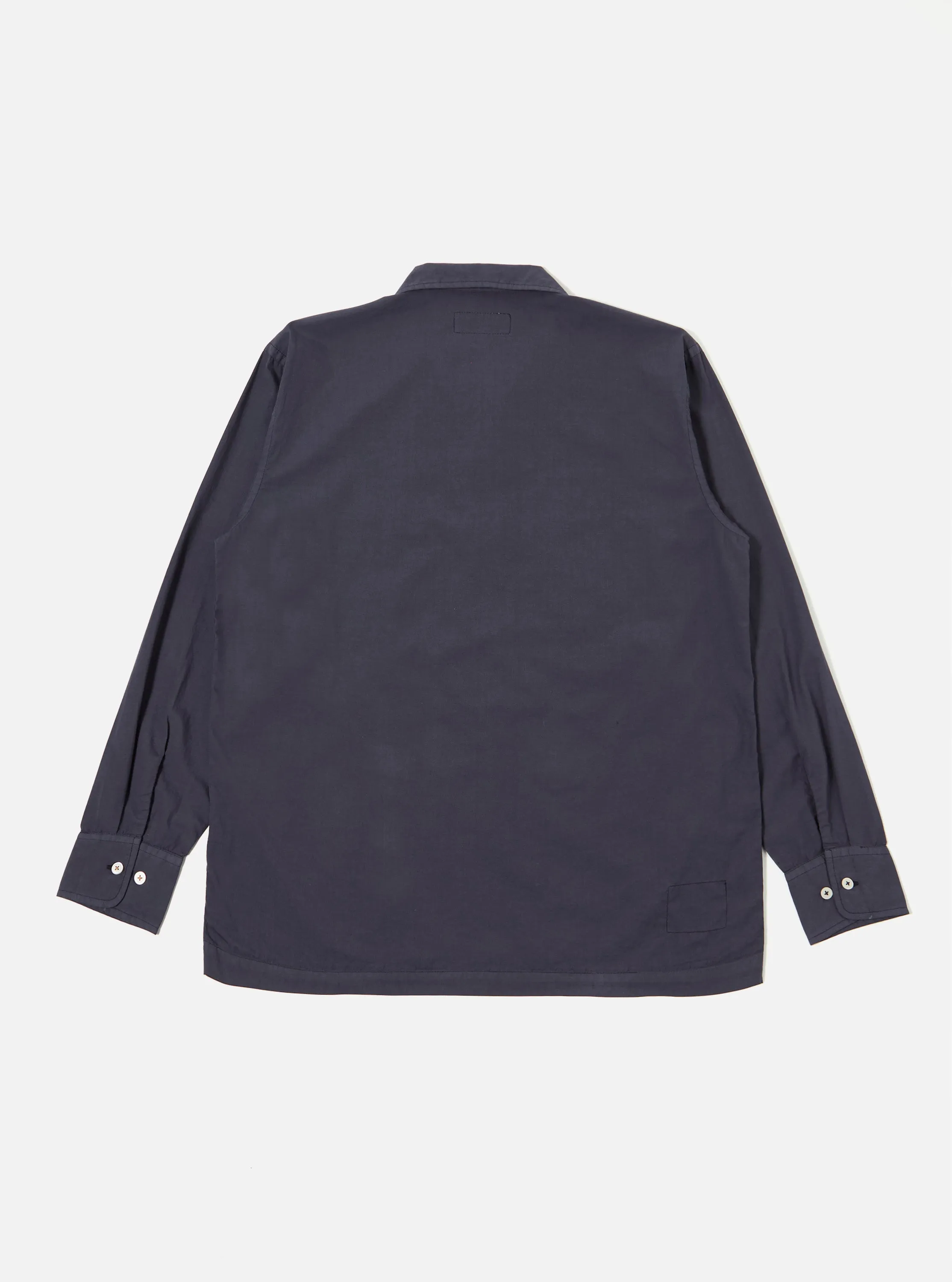 Navy Poplin Dwight Overshirt sold by Universal Works product image thumbnail 3