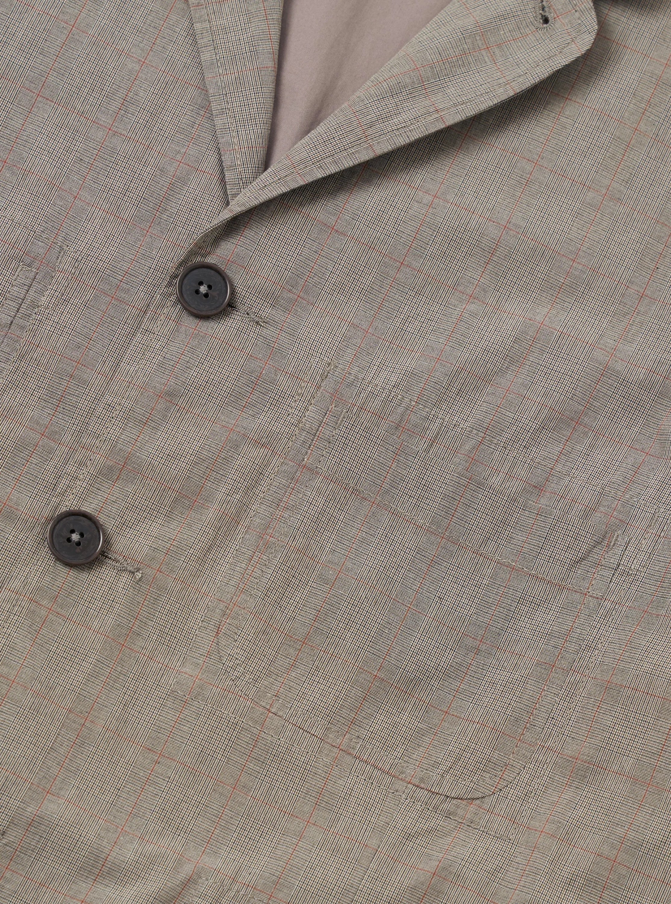 Grey Brown Wales Glen Check Barra Jacket sold by Universal Works product image thumbnail 4