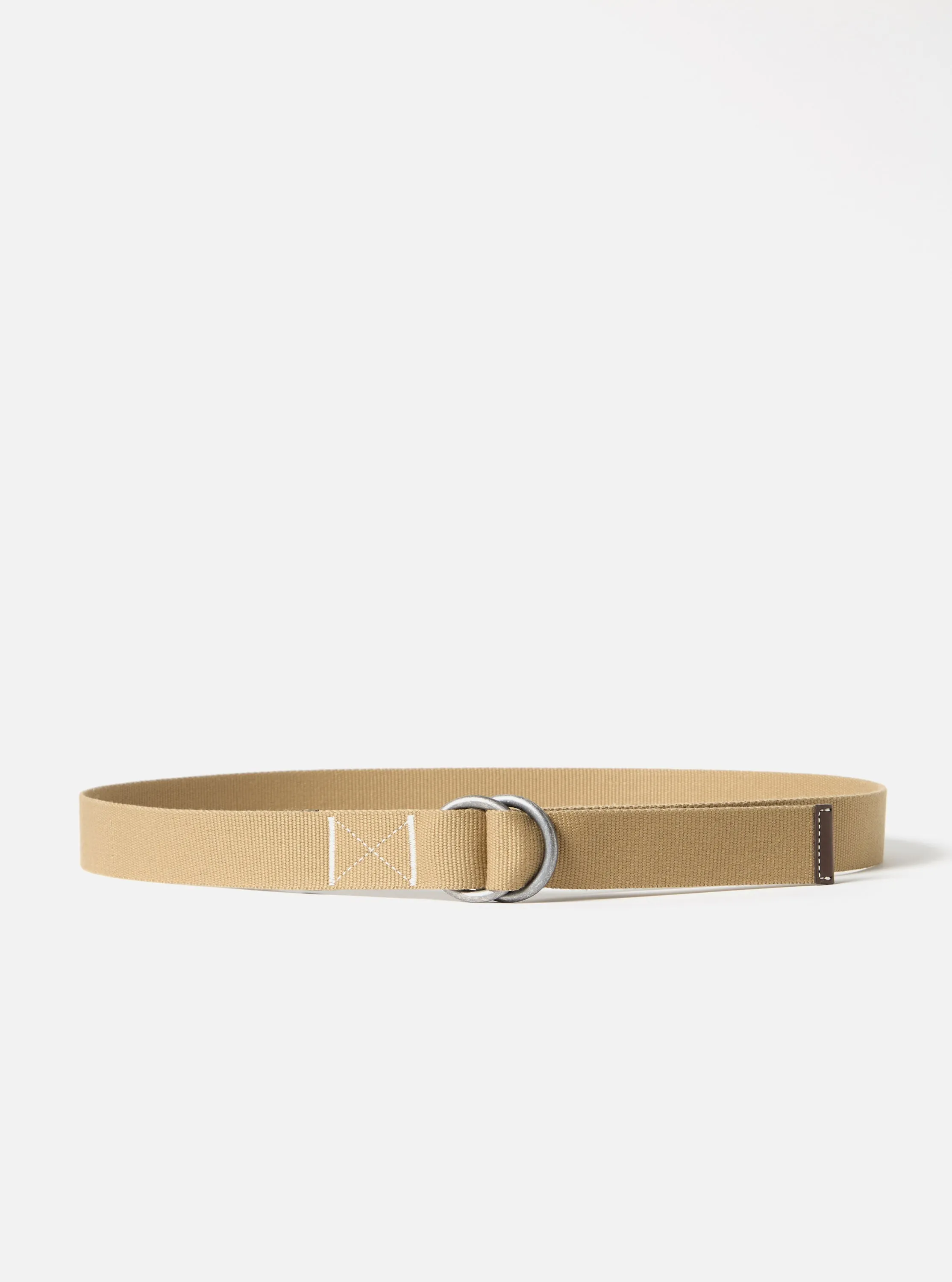 Sand Canvas Webbing O Ring Belt sold by Universal Works