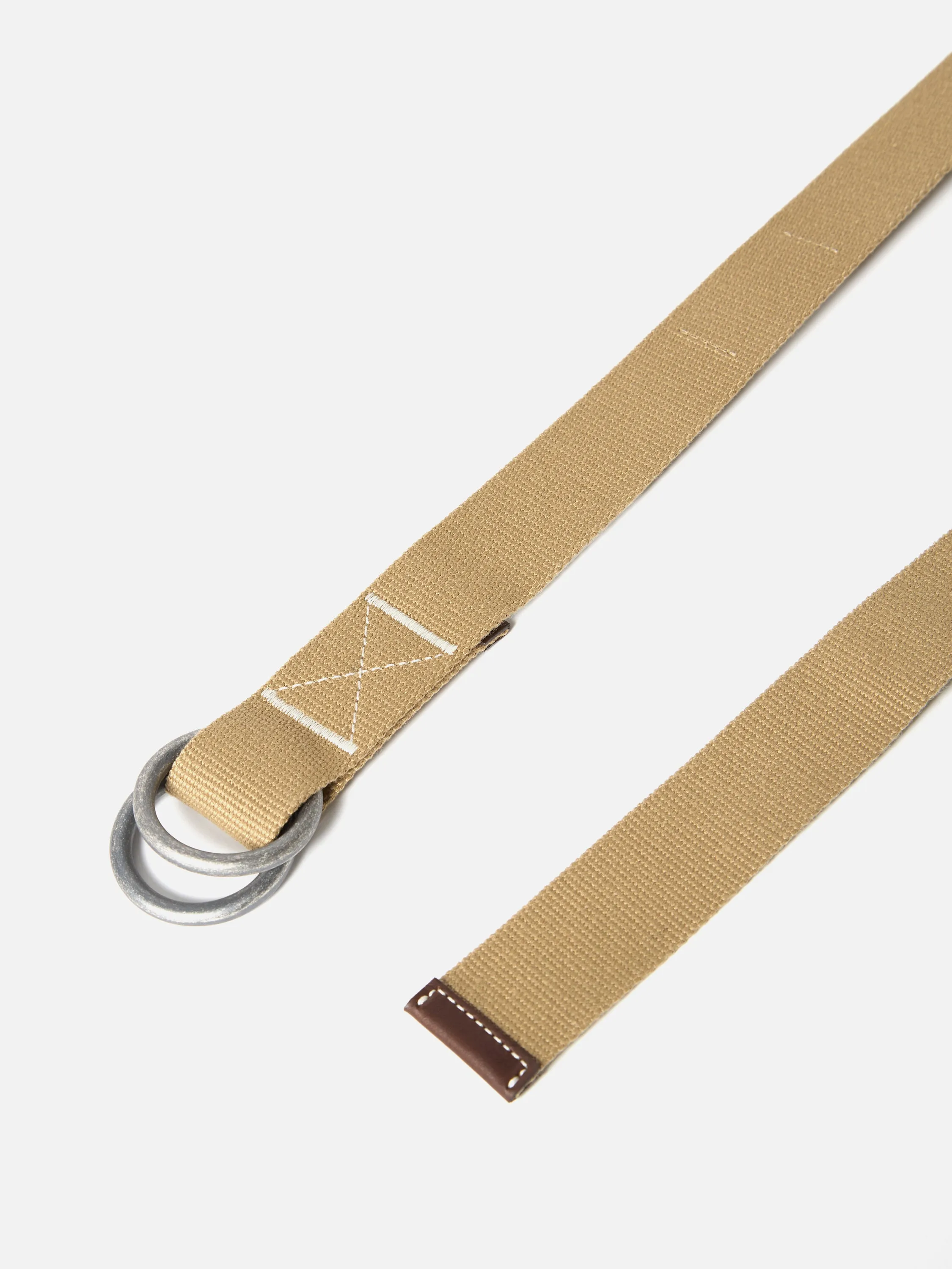 Sand Canvas Webbing O Ring Belt sold by Universal Works product image thumbnail 2