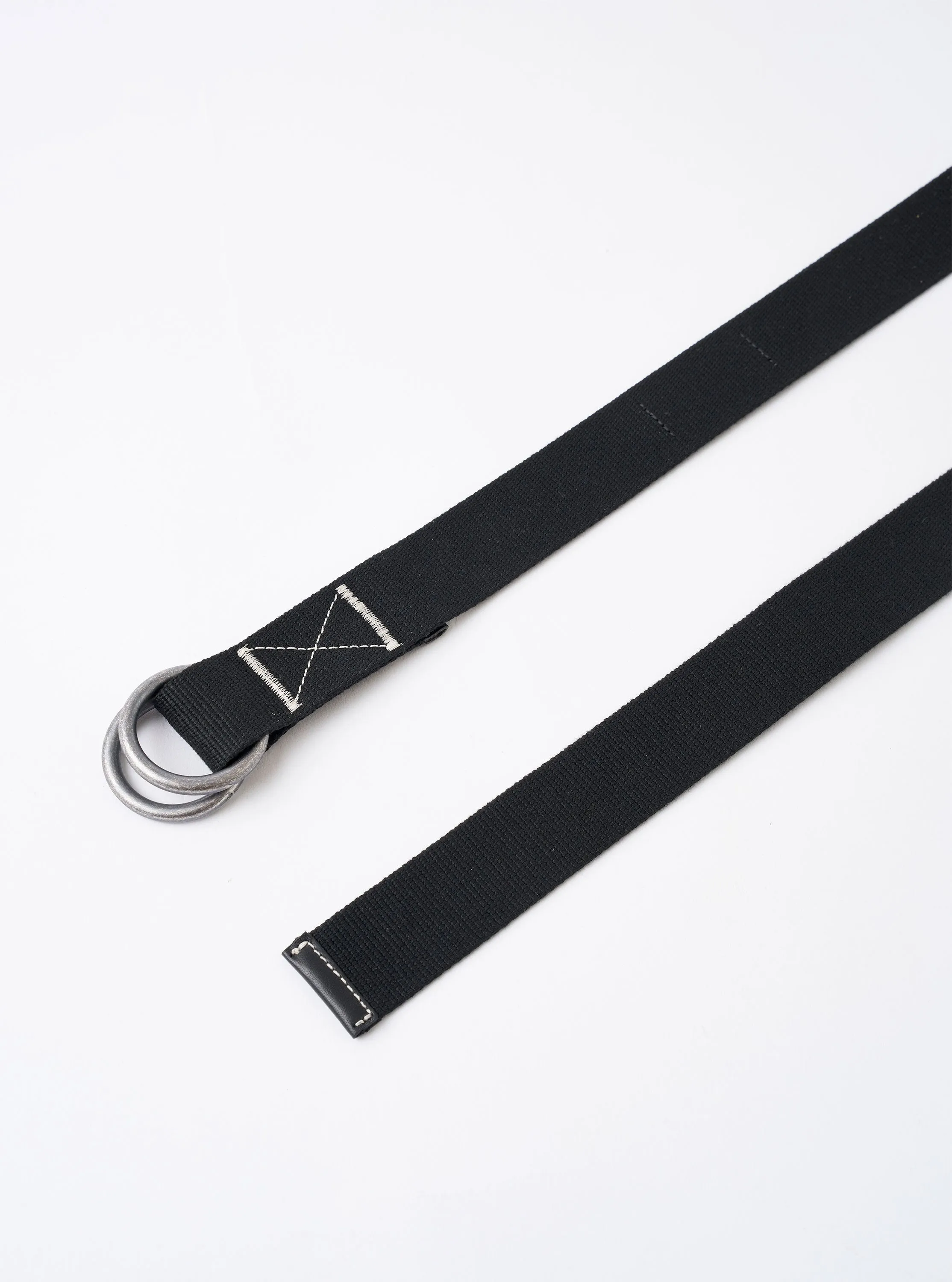 Black Canvas Webbing O Ring Belt sold by Universal Works product image thumbnail 2