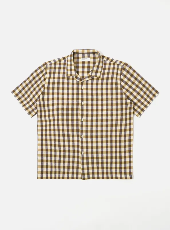 Olive Aberdeen Lincot Road Shirt made by Universal Works