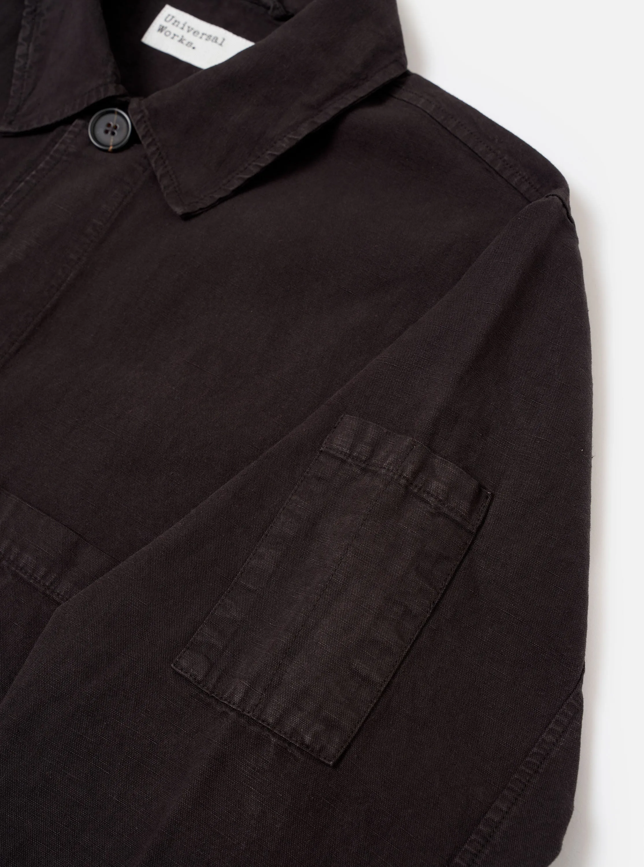 Licorice Lyo Linen Mix Coverall Jacket sold by Universal Works product image thumbnail 4