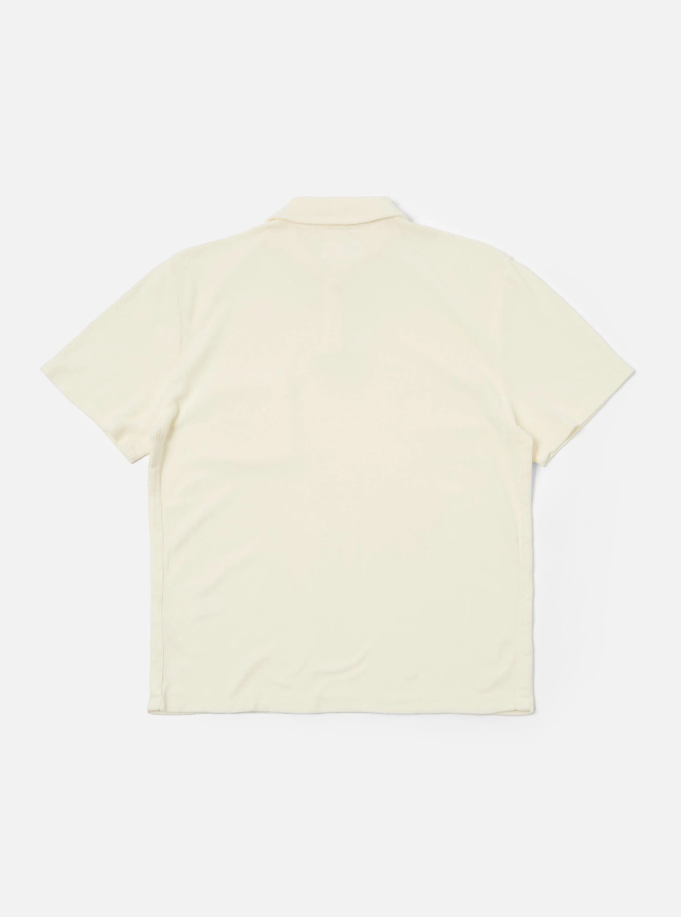 Ecru Light Weight Terry Newlyn Polo sold by Universal Works product image thumbnail 5