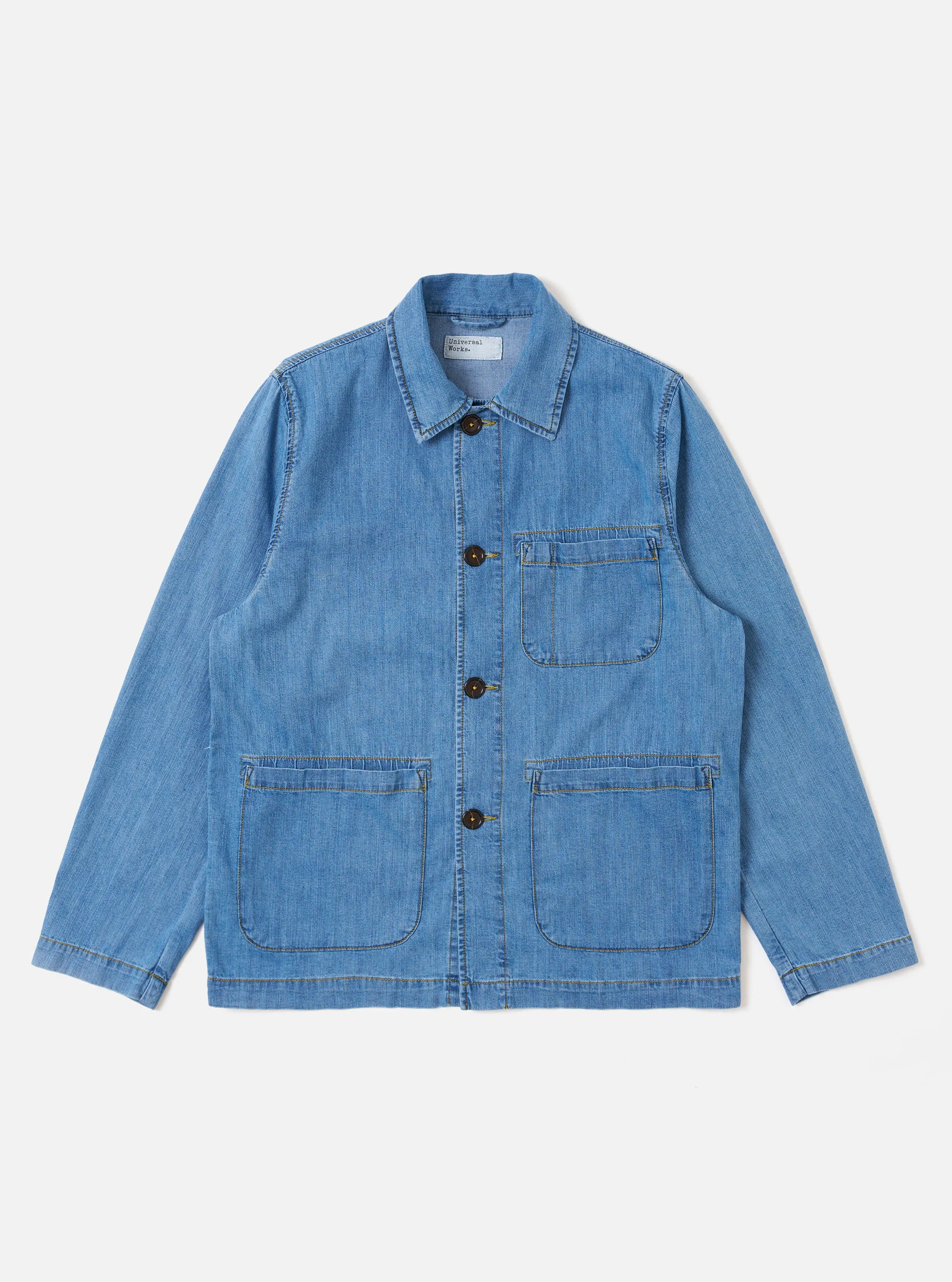 Washed Indigo 8oz Slub Denim Field Jacket sold by Universal Works