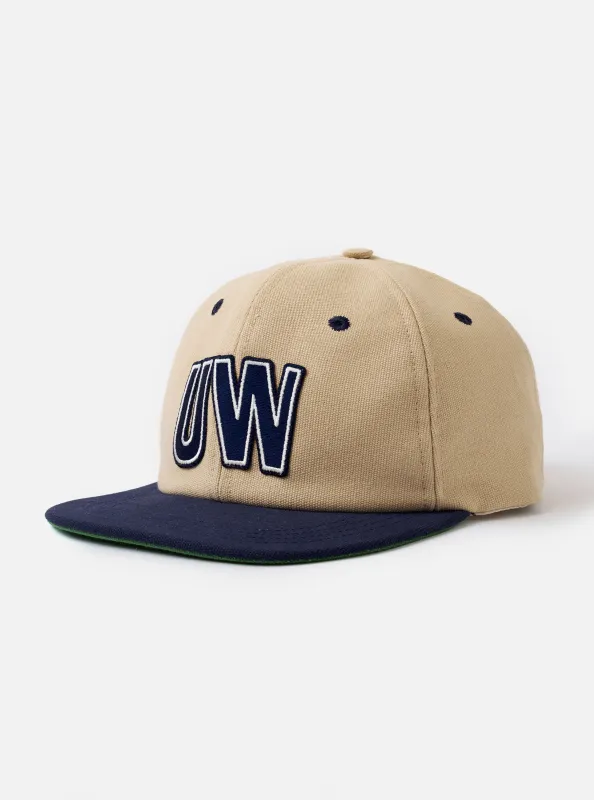 Sand/Navy Canvas Baseball Hat sold by Universal Works