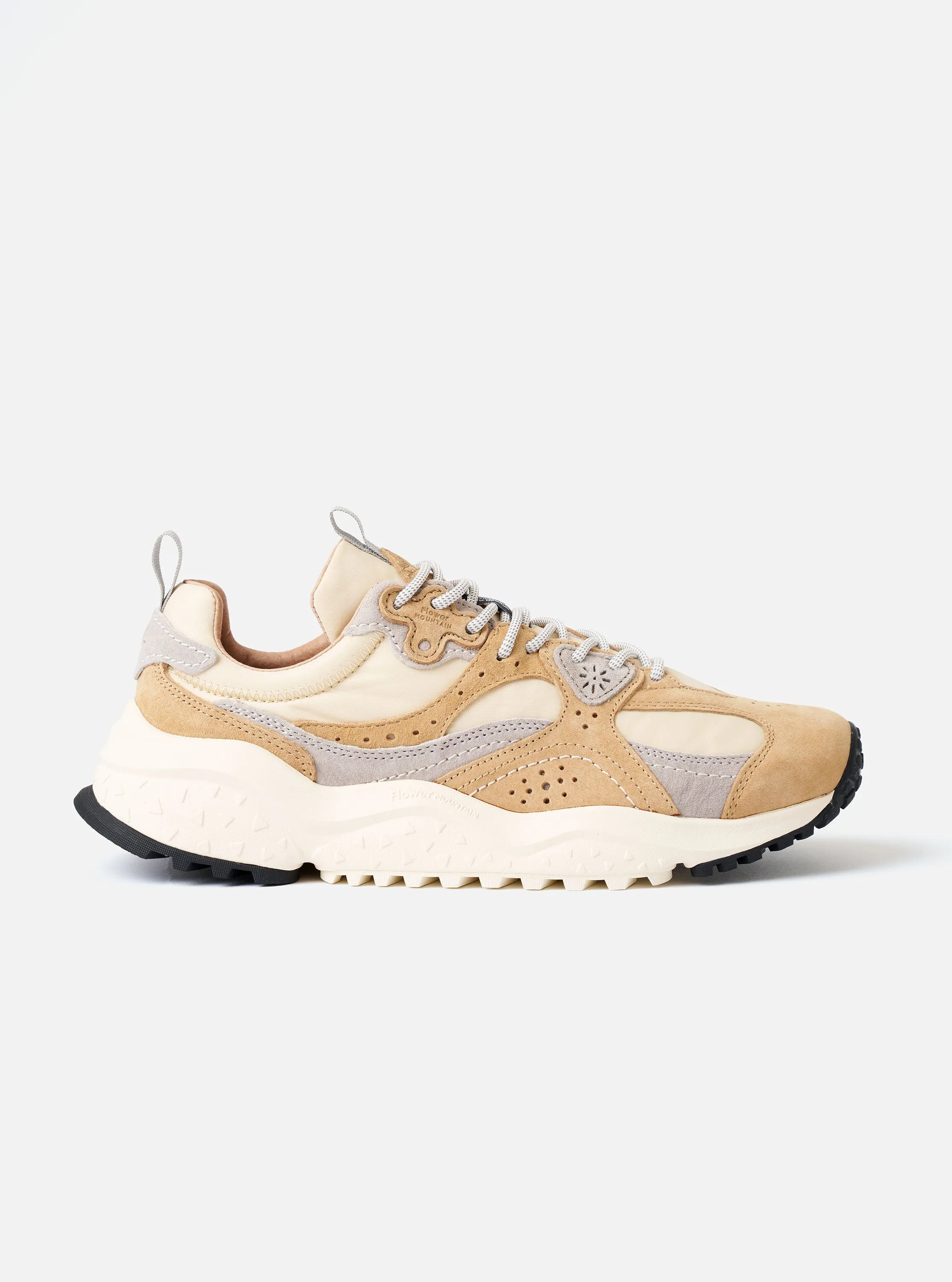 Flower Mountain Beige/Cream/Light Grey Suede/Nylon Wave Uni sold by Universal Works