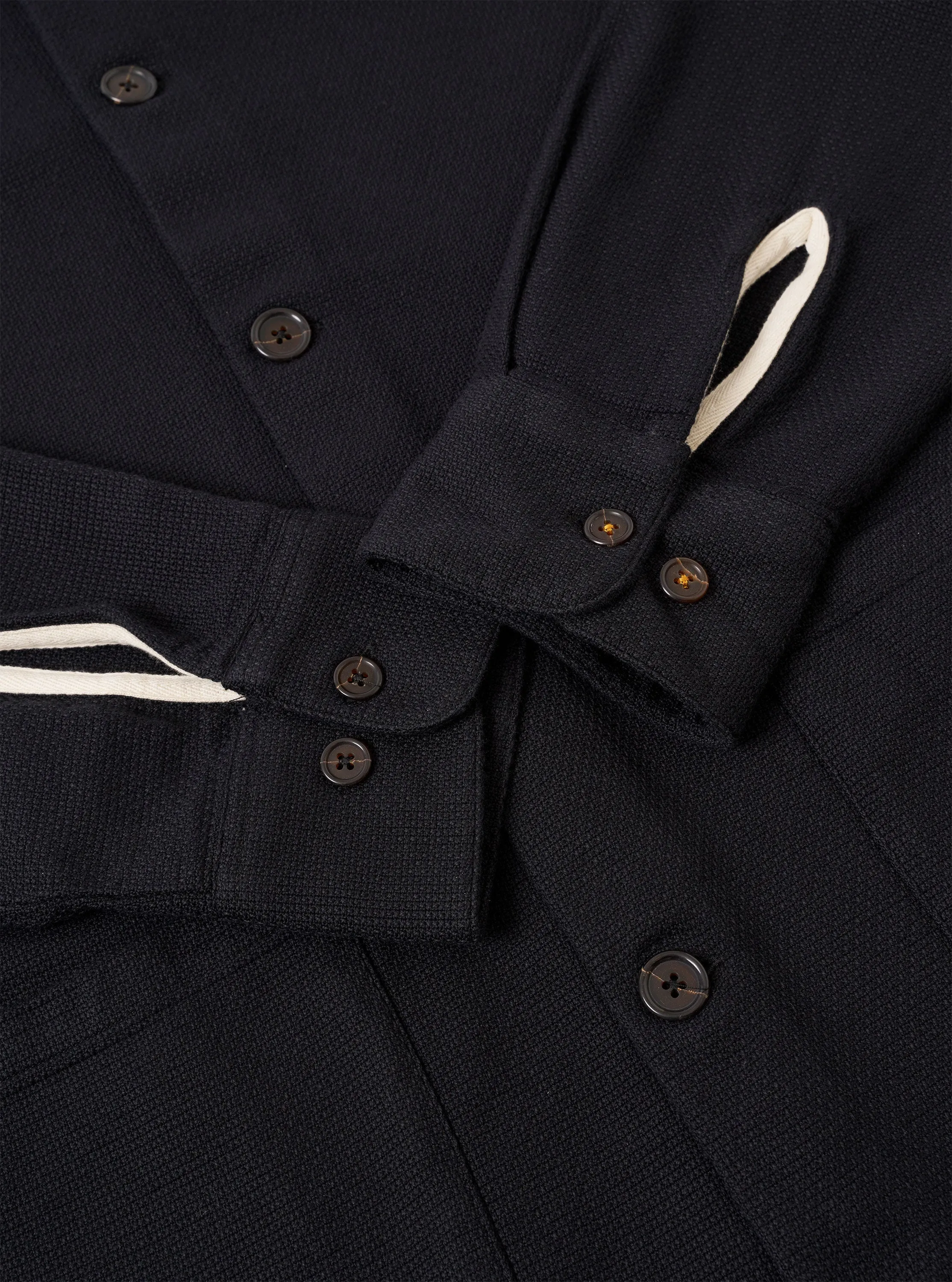 Black Kendal Cotton Travail Overshirt sold by Universal Works product image thumbnail 4