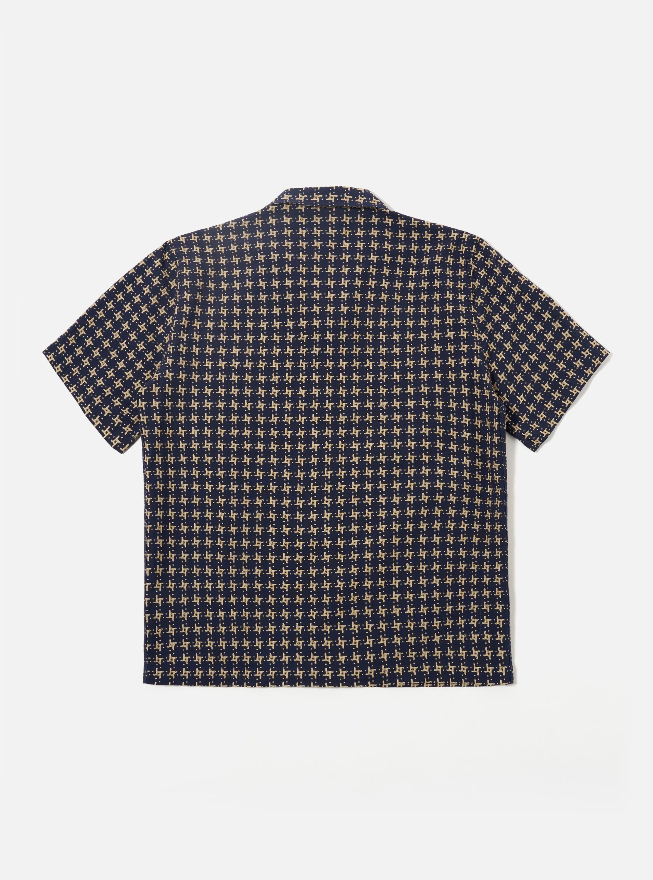 Navy/Sand Rhodes 8 Cotton Road Shirt sold by Universal Works product image thumbnail 3