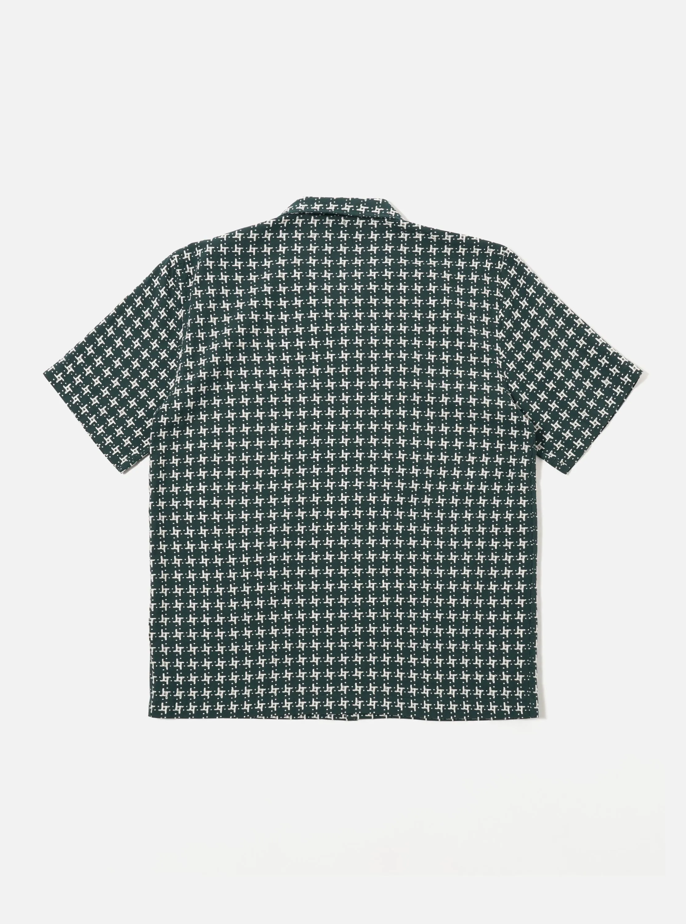 Green/White Rhodes 8 Cotton Road Shirt sold by Universal Works product image thumbnail 3