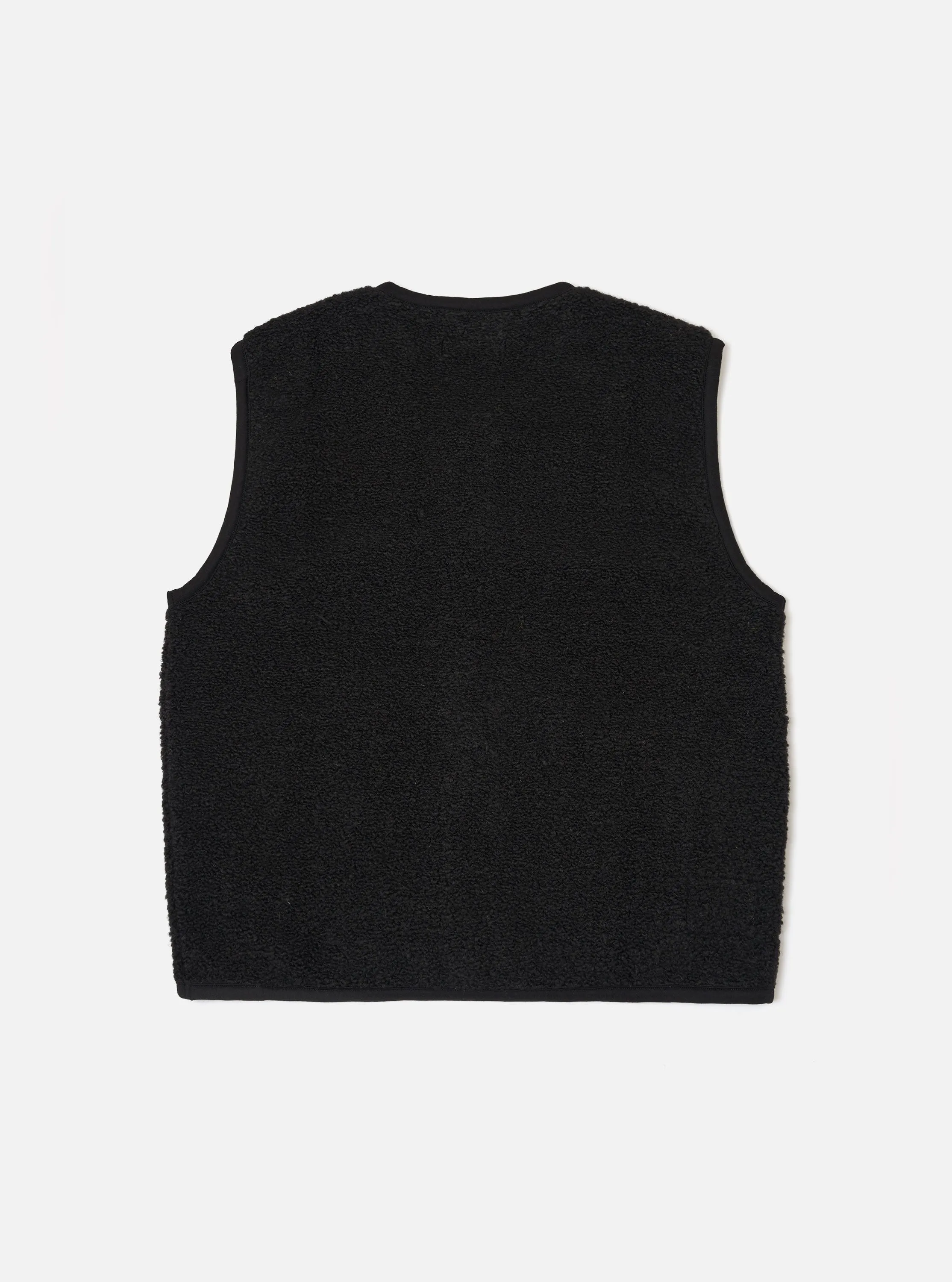 Black Alvar Fleece Lancaster Gilet sold by Universal Works product image thumbnail 3