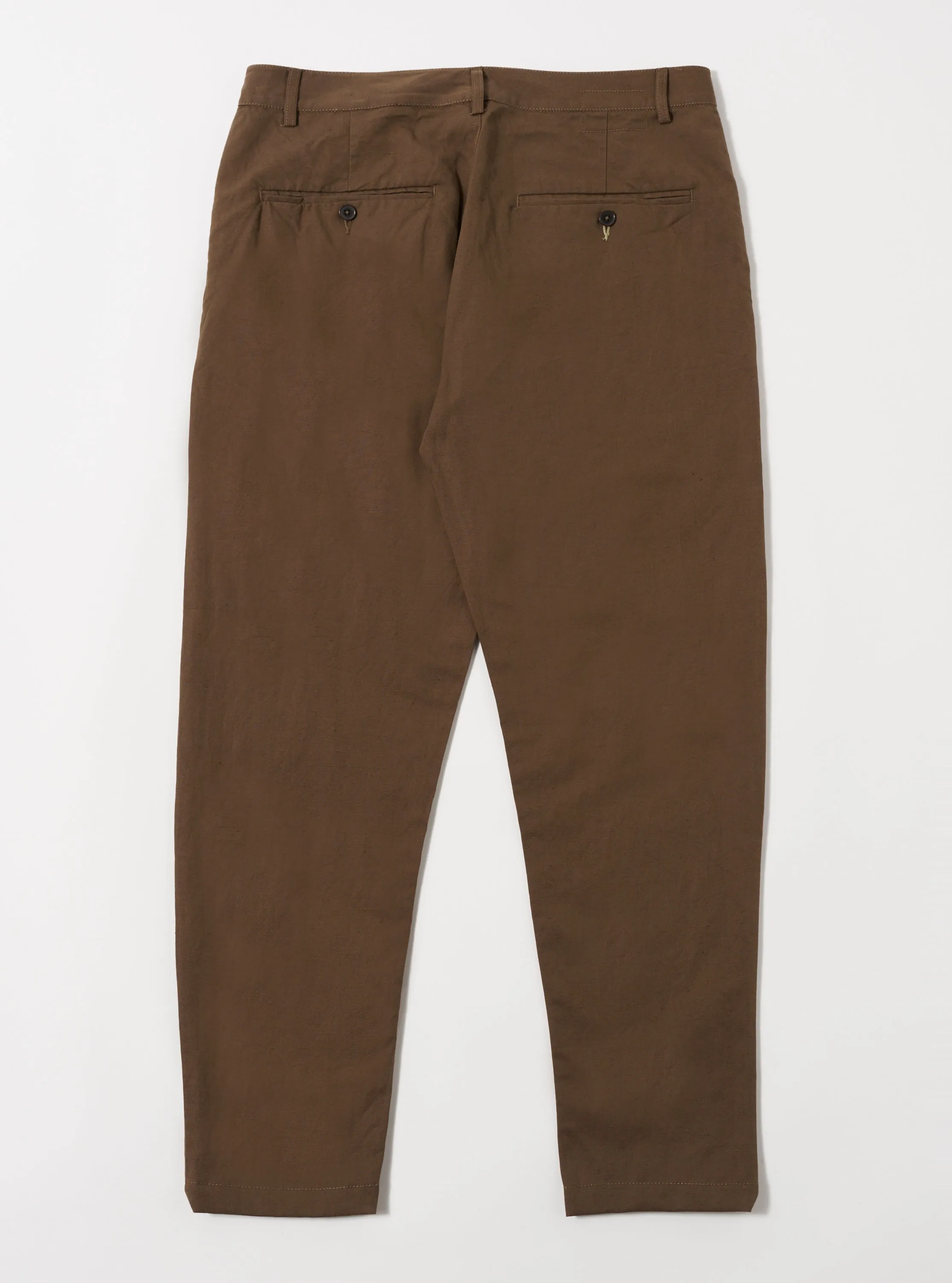 Khaki Linen Slub Weave Military Chino sold by Universal Works product image thumbnail 3