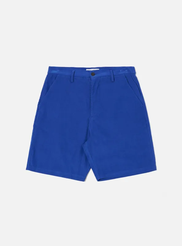 Work Blue Summer Cord Alva Short made by Universal Works