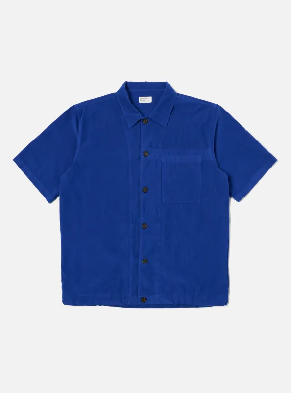 Work Blue Summer Cord Tech Overshirt sold by Universal Works