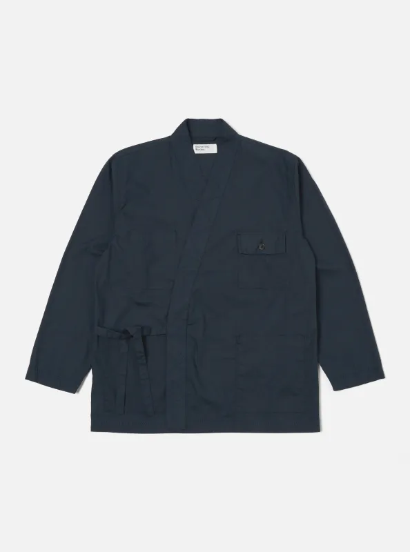 Navy Broadcloth Osaka Work Jacket made by Universal Works