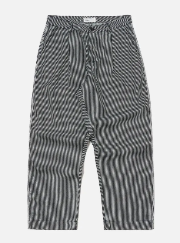 Indigo Hickory Stripe Denim Duke Pant sold by Universal Works