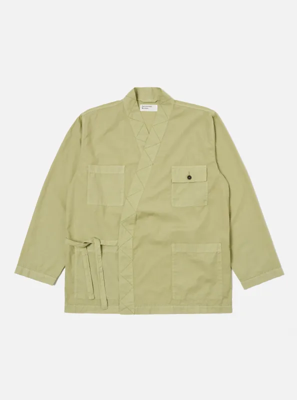 Pale Green Broadcloth Osaka Work Jacket sold by Universal Works