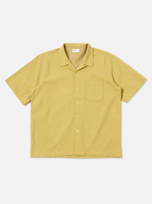 Yellow Mykonos Cotton Road Shirt made by Universal Works