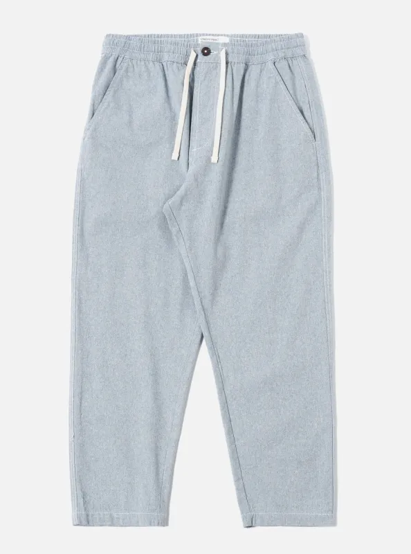 Light Indigo Jean Cloth Reworked Hi Water Trouser made by Universal Works