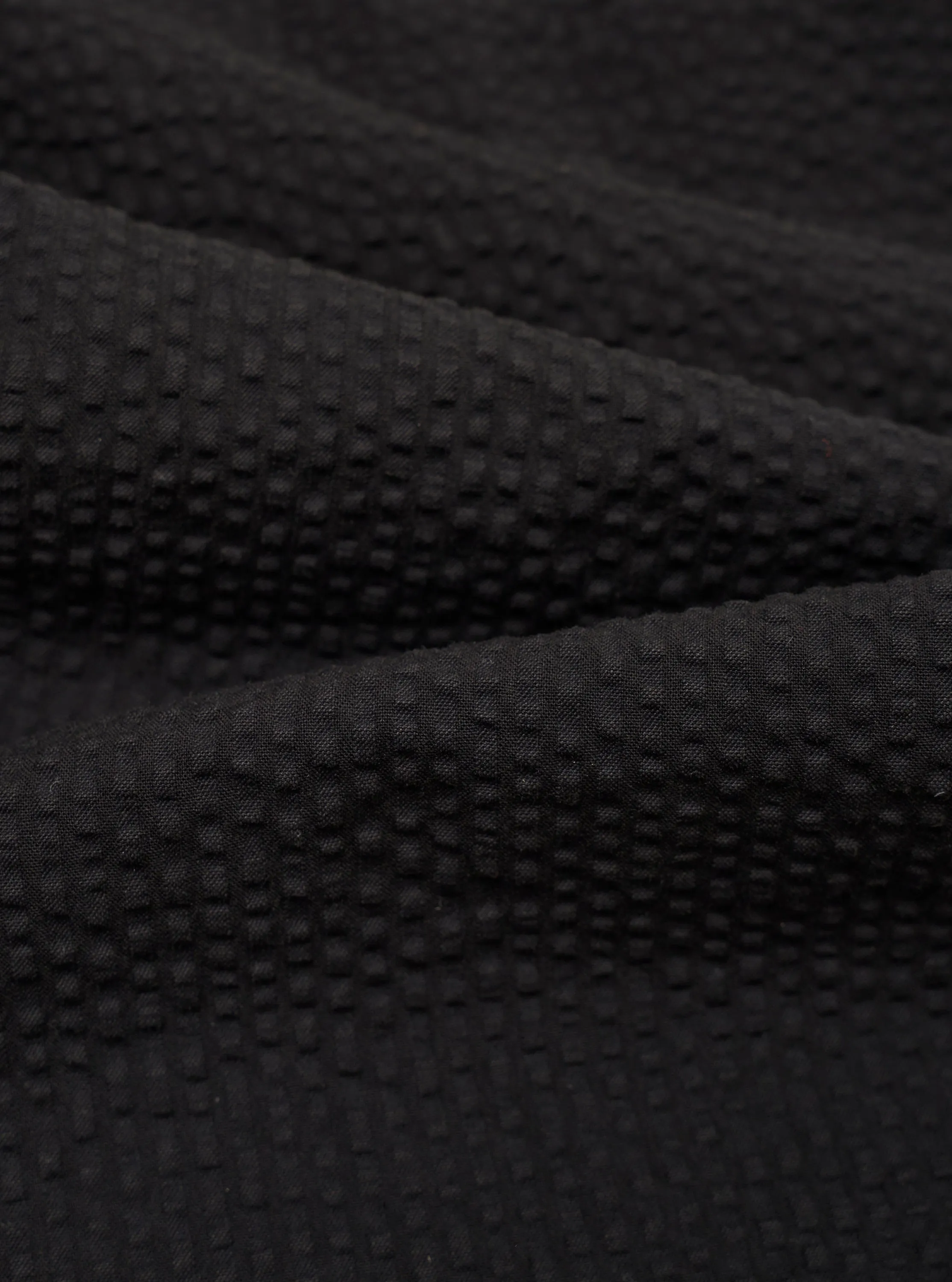 Black Merida Seersucker Pleated Track Pant sold by Universal Works product image thumbnail 4