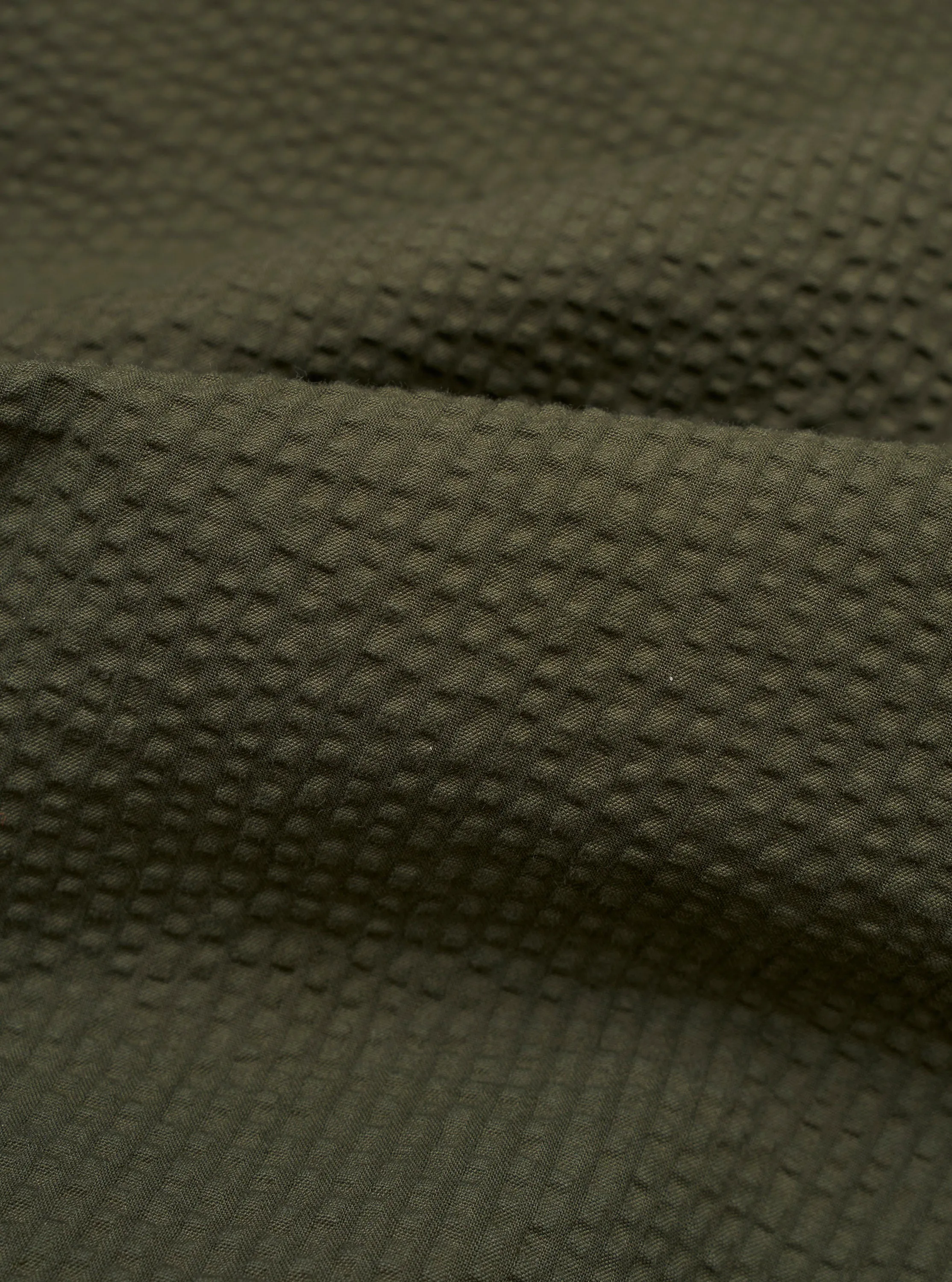 Olive Merida Seersucker Three Button Jacket sold by Universal Works product image thumbnail 5