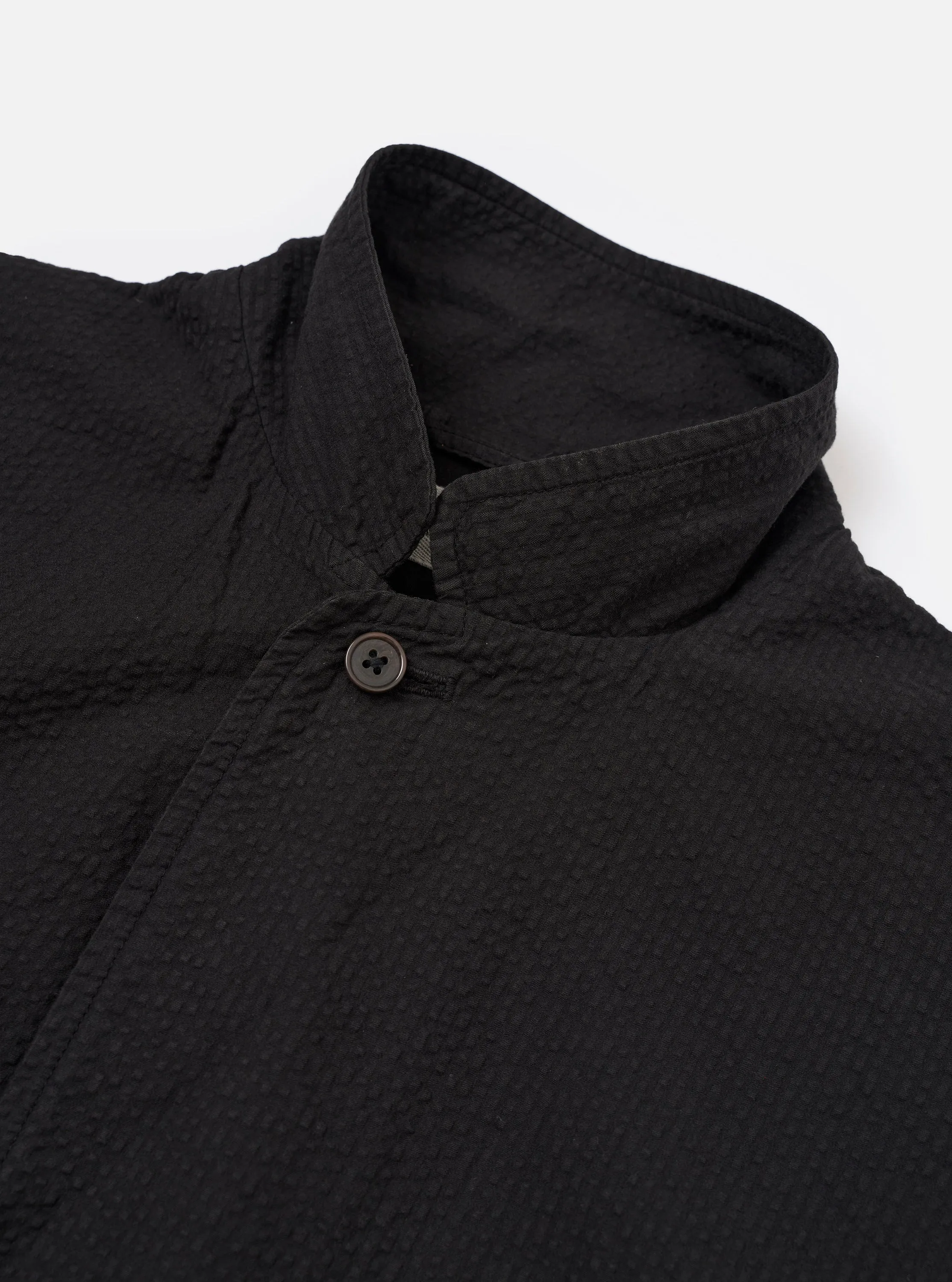 Black Merida Seersucker Three Button Jacket sold by Universal Works product image thumbnail 4