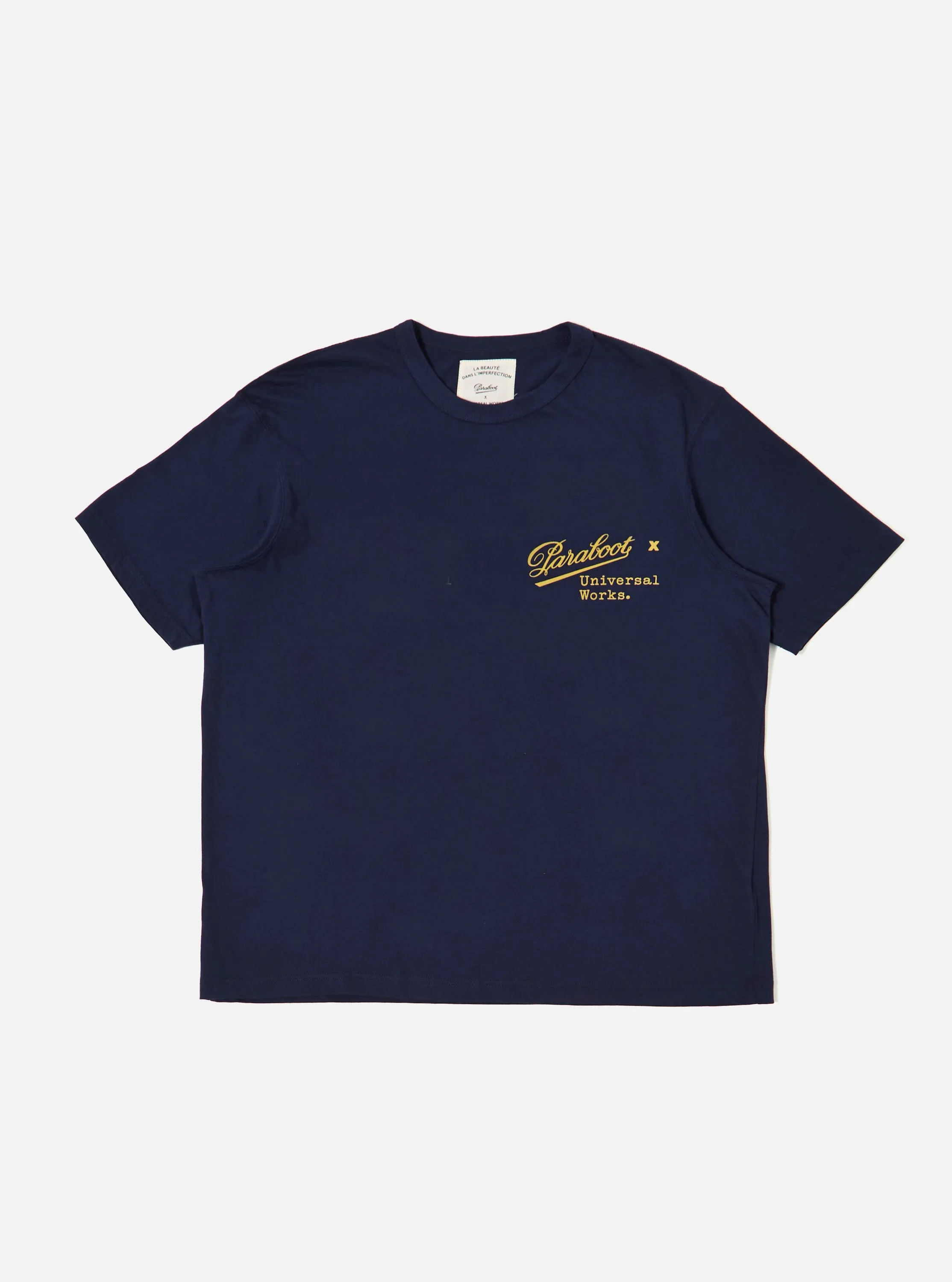 Paraboot x Universal Works Navy Single Jersey Print Tee sold by Universal Works product image thumbnail 5