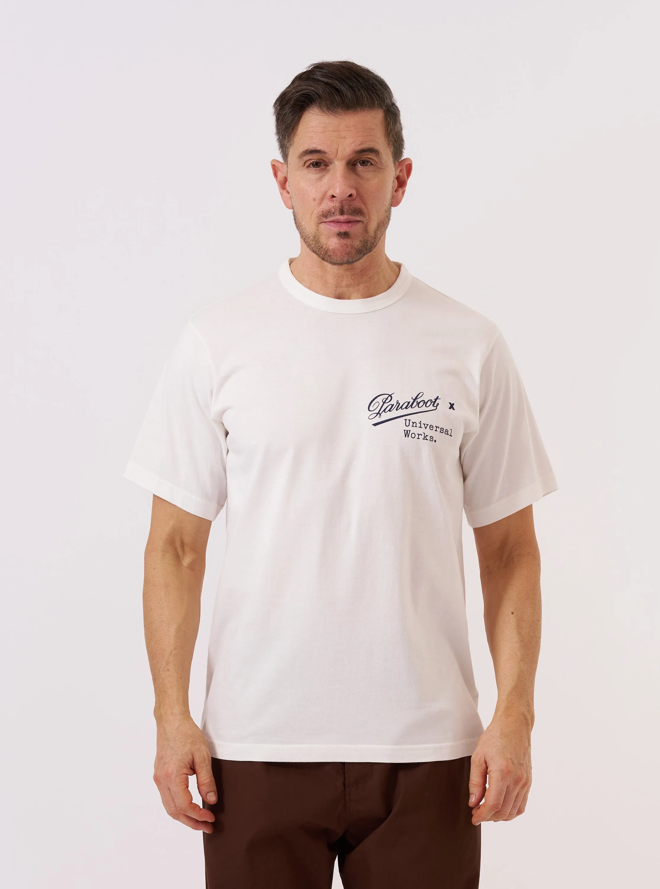 Paraboot x Universal Works Ecru Single Jersey Print Tee sold by Universal Works product image thumbnail 2