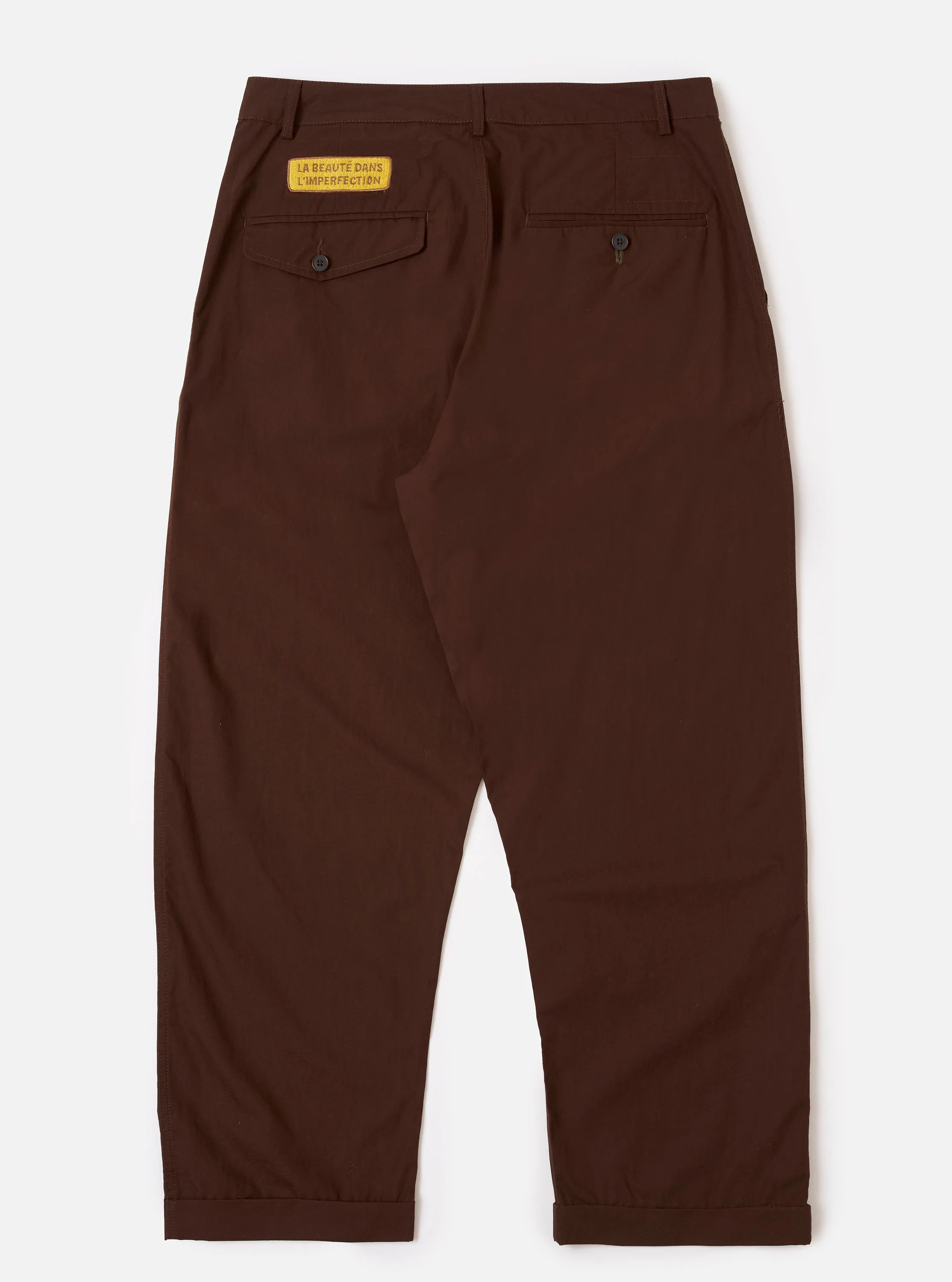 Paraboot x Universal Works Brown Peached Poplin Super Chino sold by Universal Works product image thumbnail 5