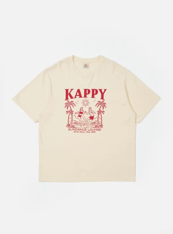 Kappy Cream Sundance Lounge Half Tee made by Kappy