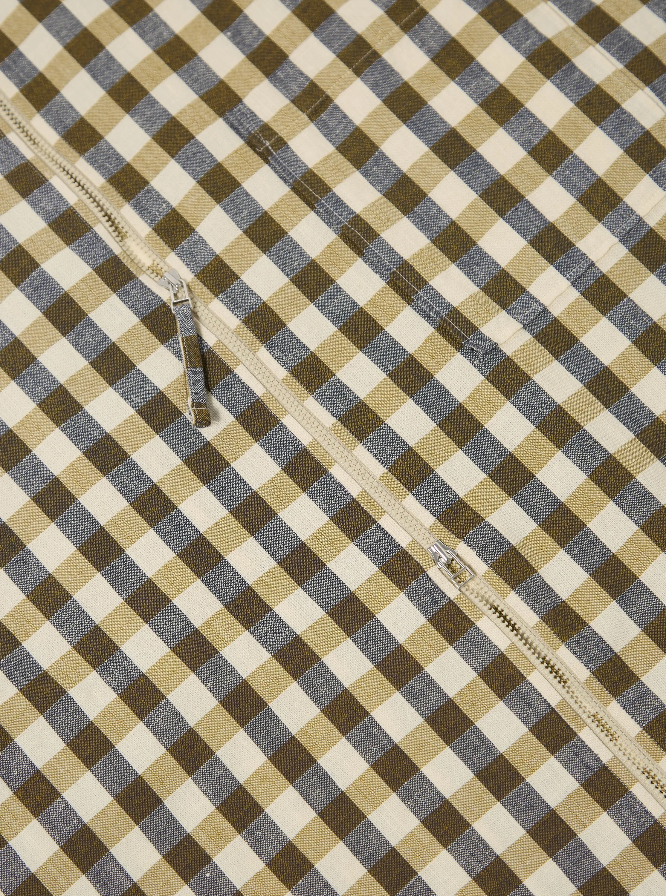 Olive Aberdeen Lincot Zip Shirt sold by Universal Works product image thumbnail 4