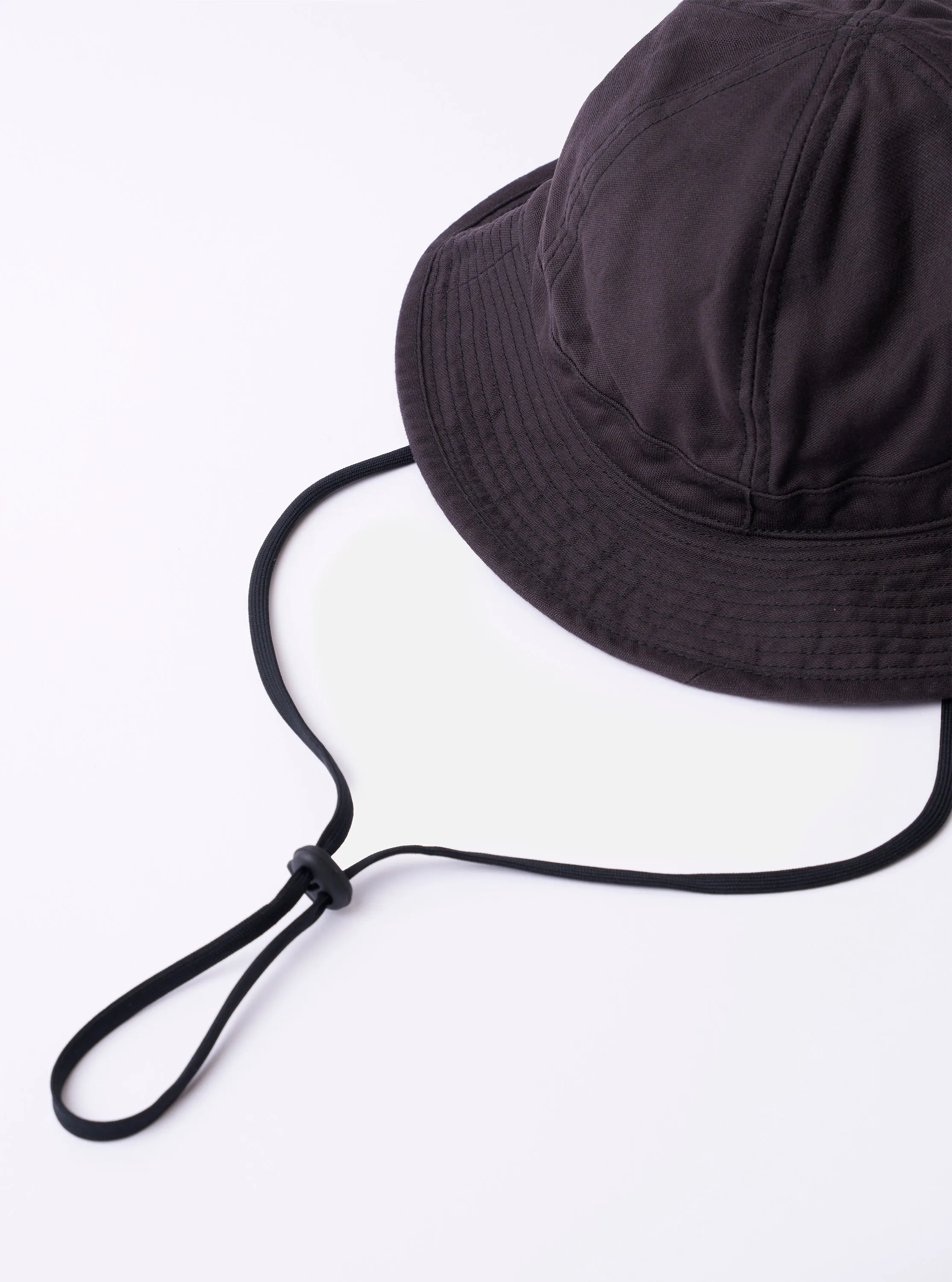 cableami® Black Baker Back Satin Cotton Metro Hat sold by Universal Works product image thumbnail 3