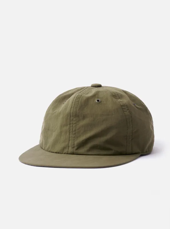 cableami® Olive/Grey Cotton/Nylon B.B Cap made by Universal Works