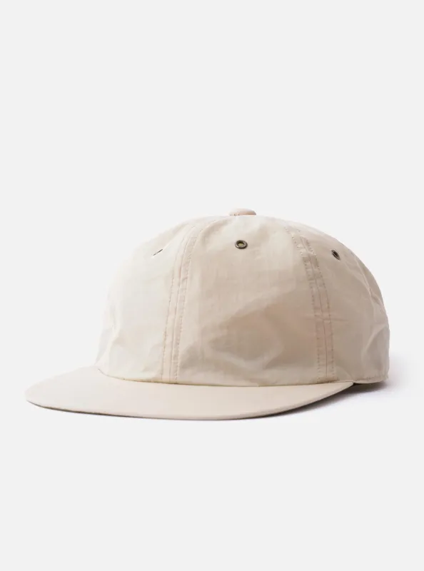 cableami® Ivory/Olive Cotton/Nylon B.B Cap made by Universal Works