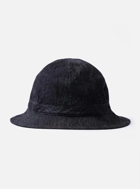 cableami® Black 10oz Denim Metro Hat made by Universal Works