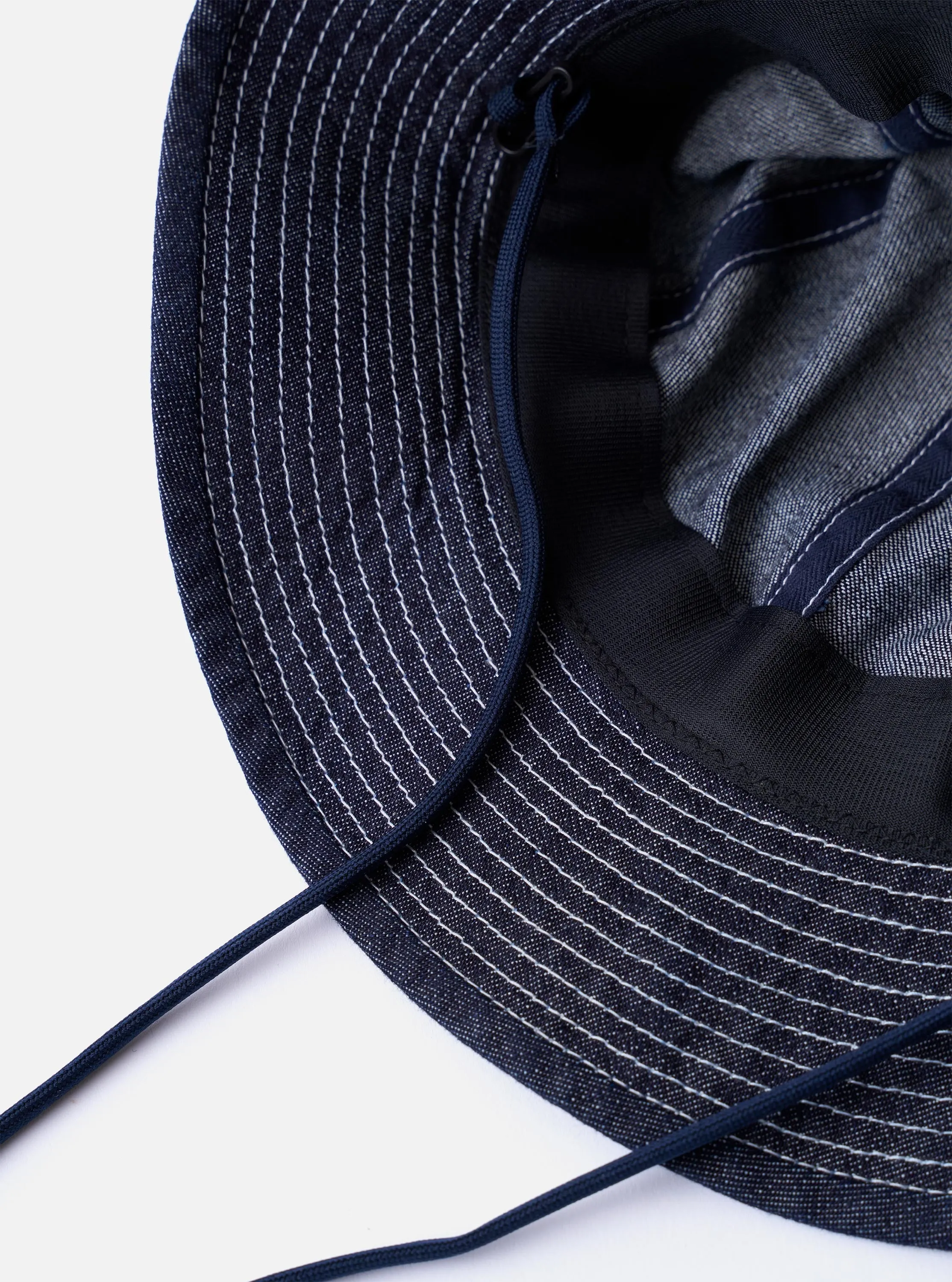 cableami® Indigo 10oz Denim Metro Hat sold by Universal Works product image thumbnail 5