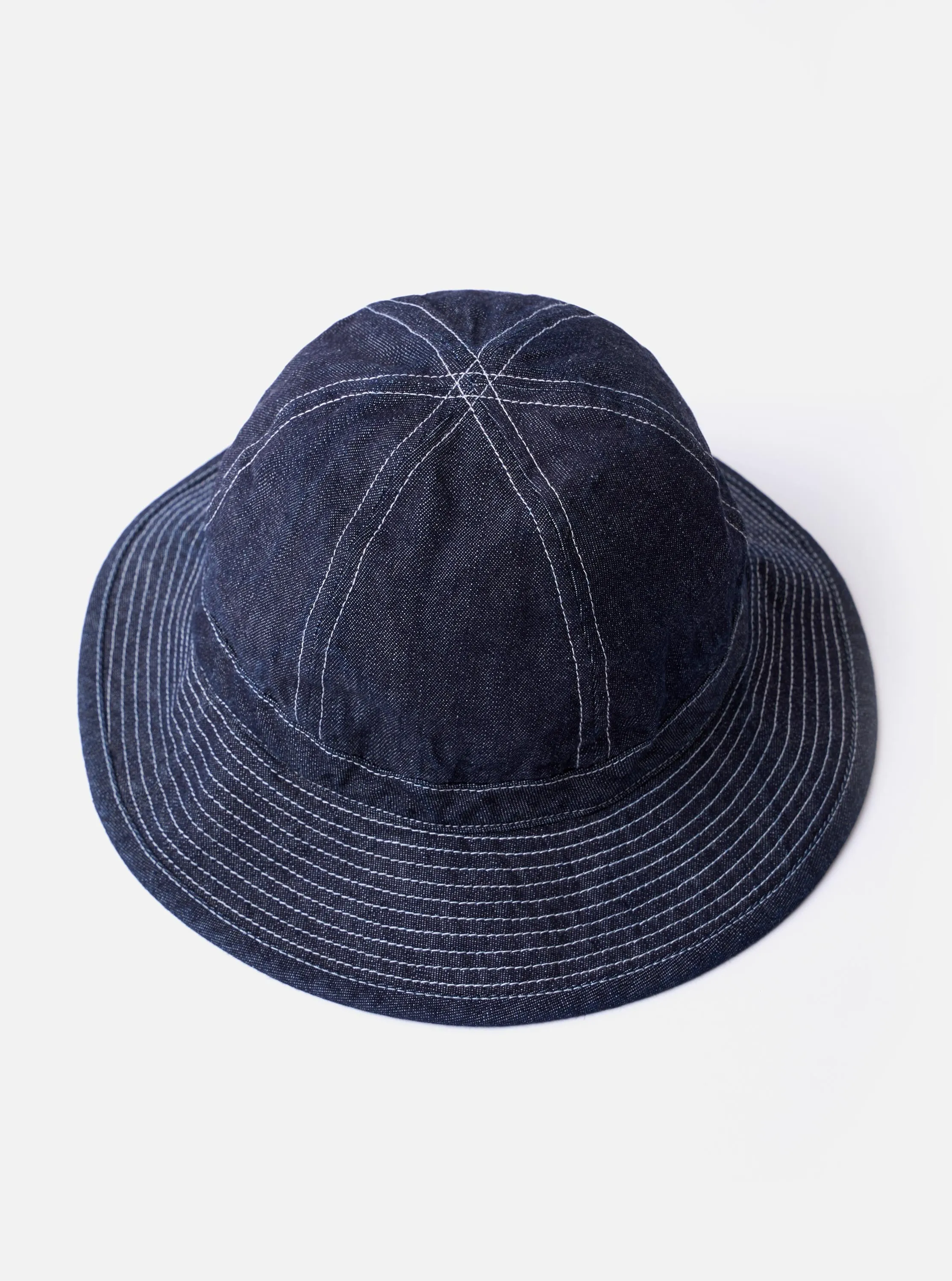 cableami® Indigo 10oz Denim Metro Hat sold by Universal Works product image thumbnail 2