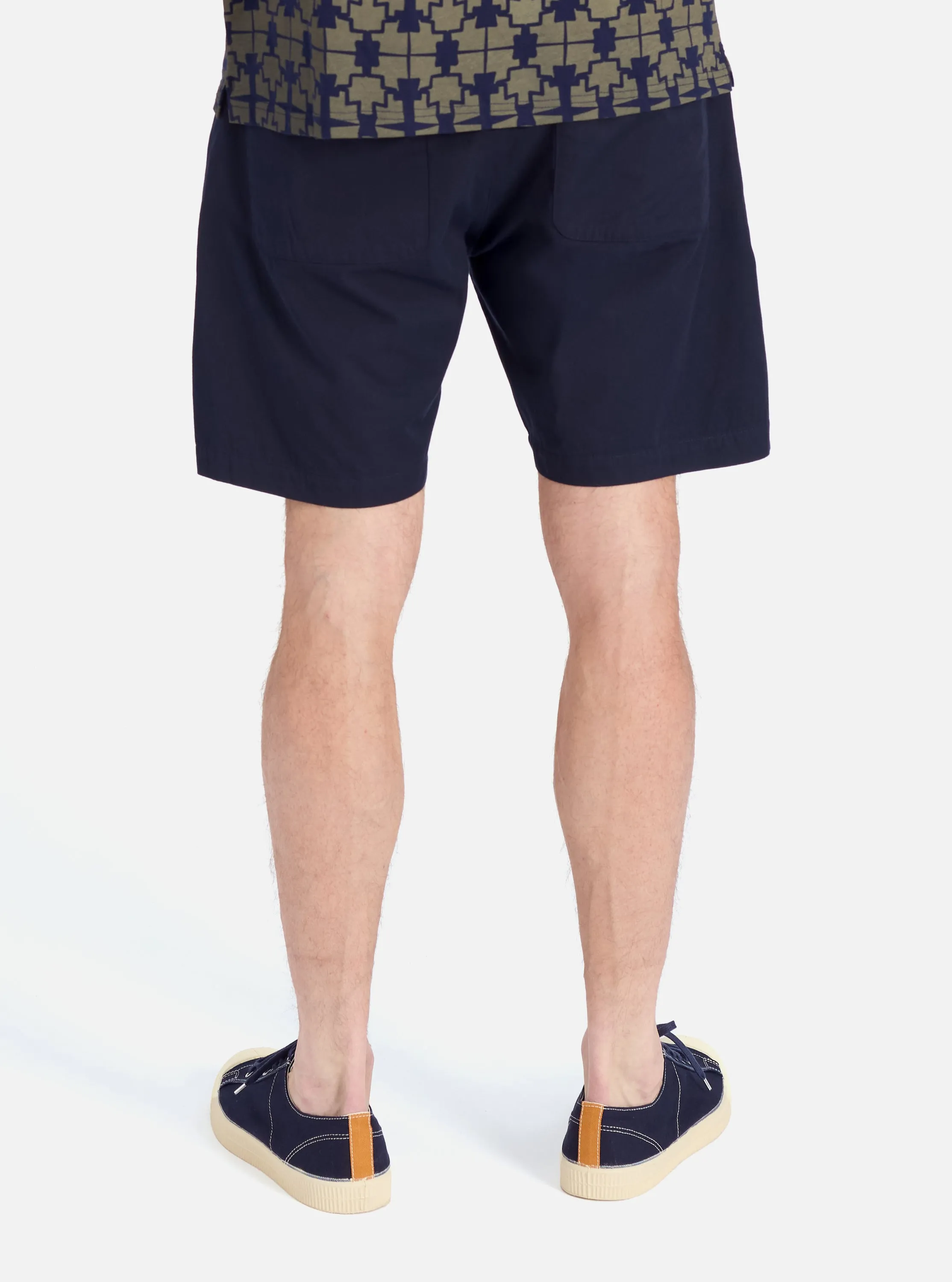 Navy Military Cotton Simple Short sold by Universal Works product image thumbnail 3