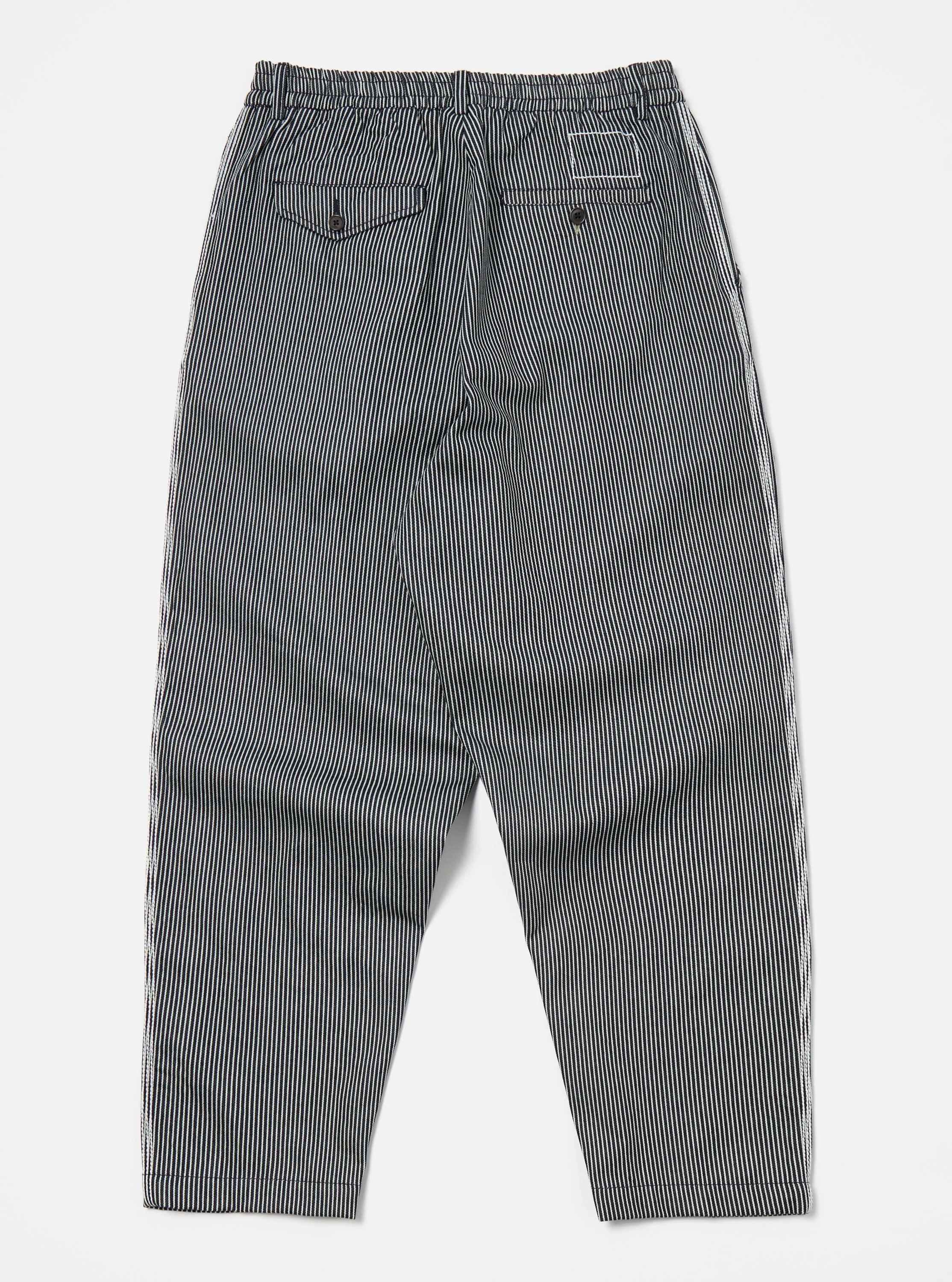 Indigo Hickory Stripe Denim Pleated Track Pant sold by Universal Works product image thumbnail 4
