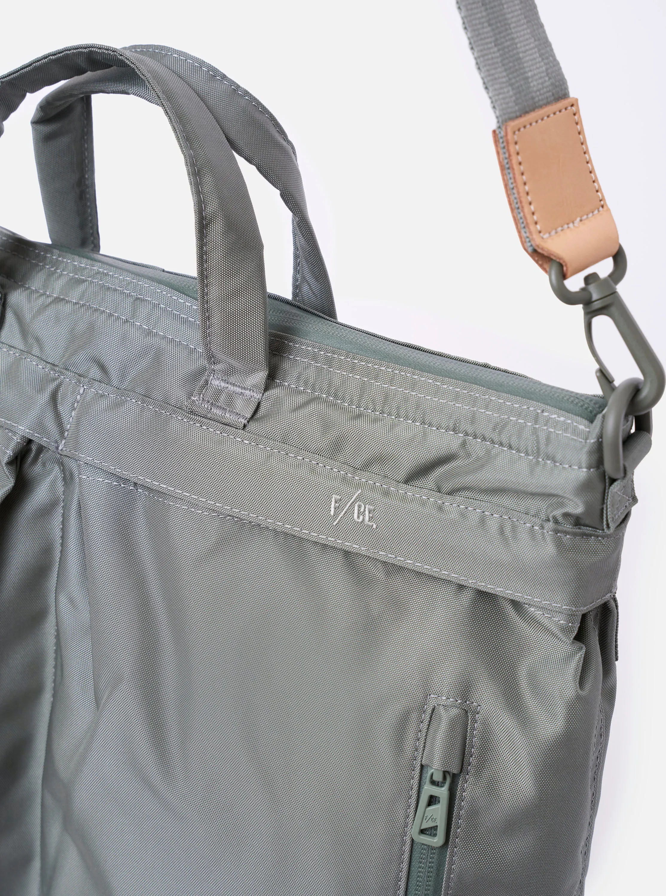 F/CE.® Foliage Green Recycled Nylon 420 re/cor 3-Way Helmet Bag sold by Universal Works product image thumbnail 2