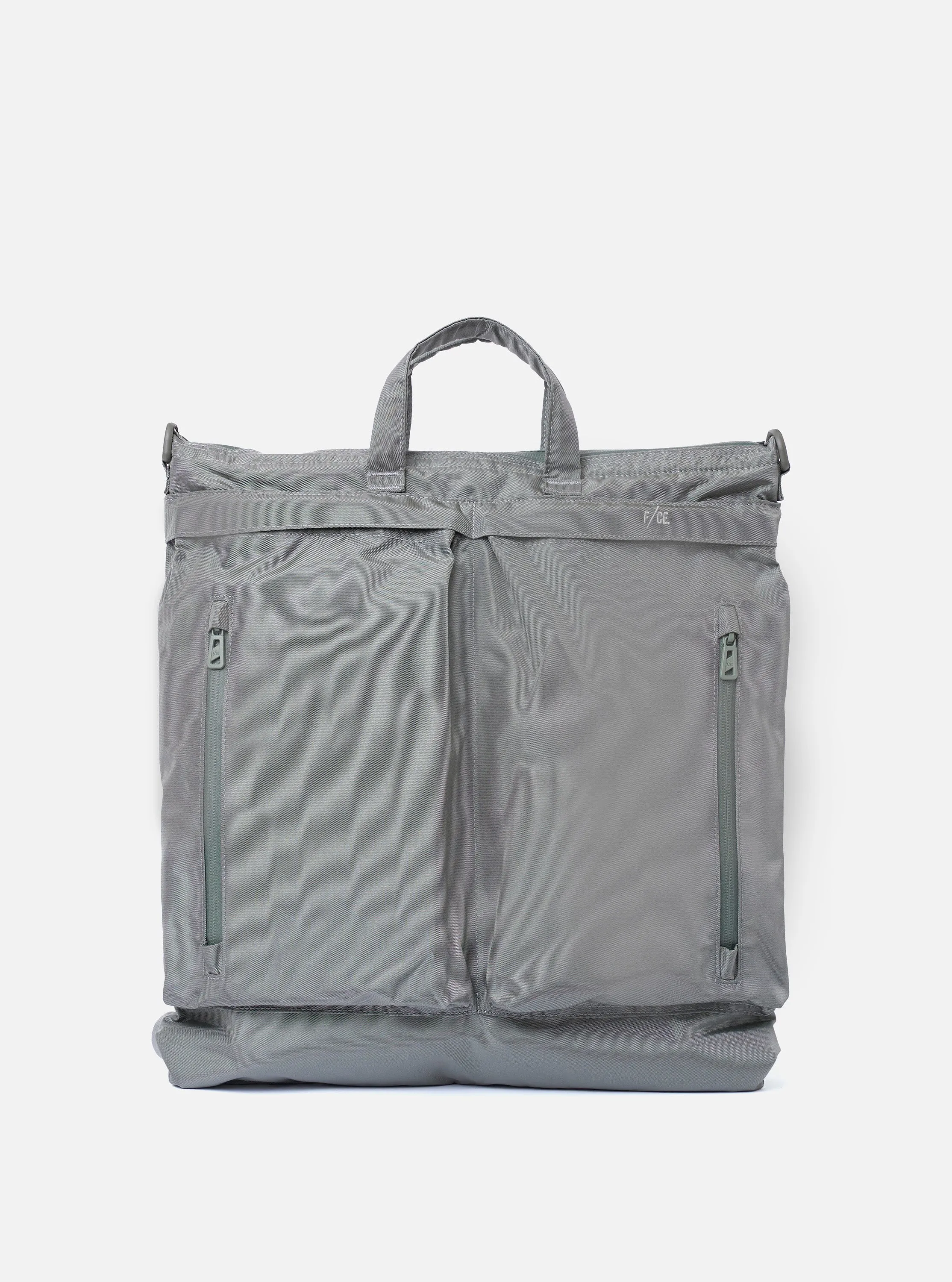 F/CE.® Foliage Green Recycled Nylon 420 re/cor 3-Way Helmet Bag sold by Universal Works