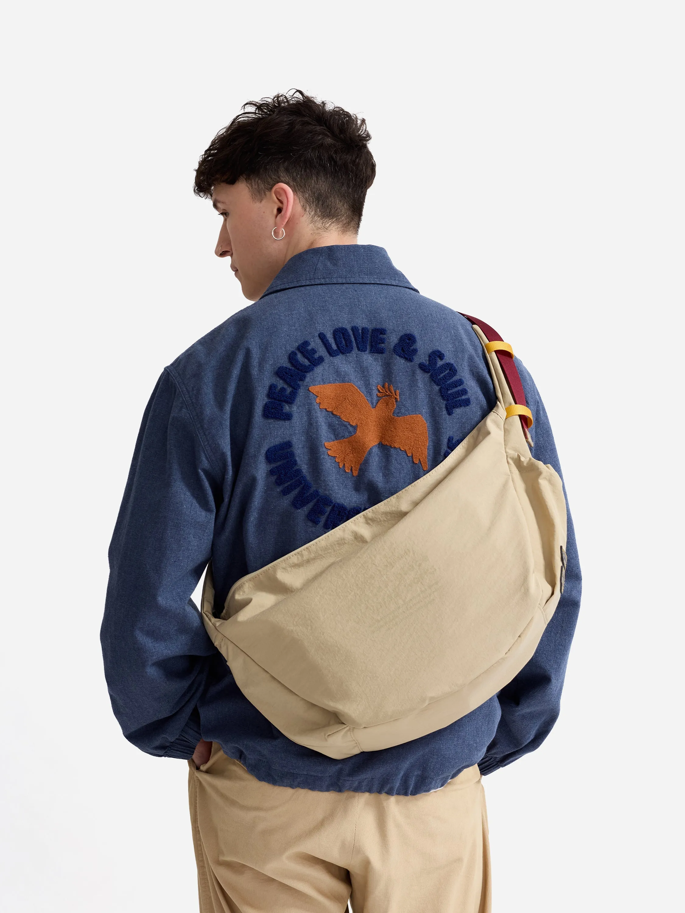 master-piece x Universal Works Beige Medium Canvas Shoulder Bag sold by Universal Works product image thumbnail 2