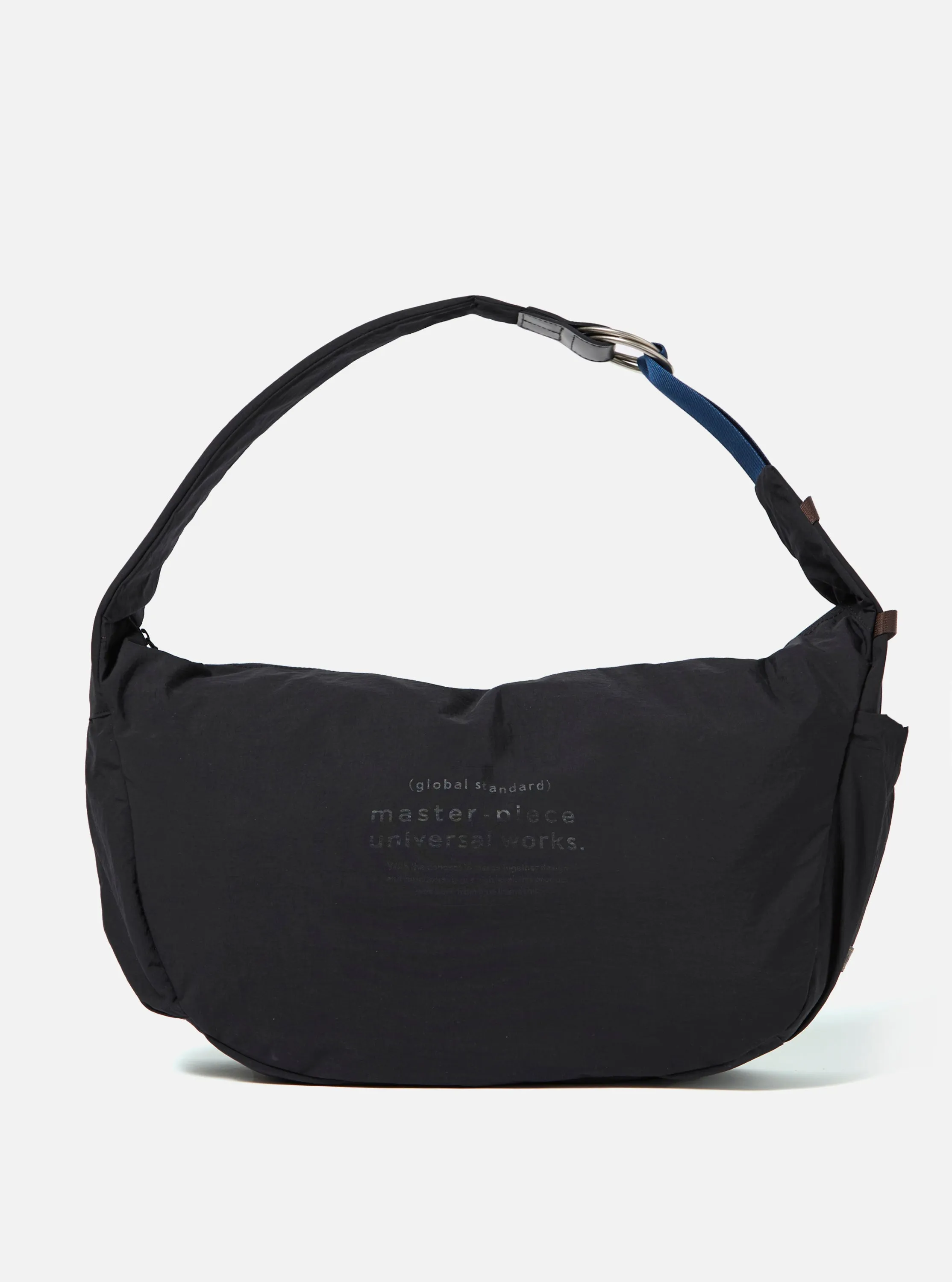 master-piece x Universal Works Black Large Canvas Shoulder Bag sold by Universal Works