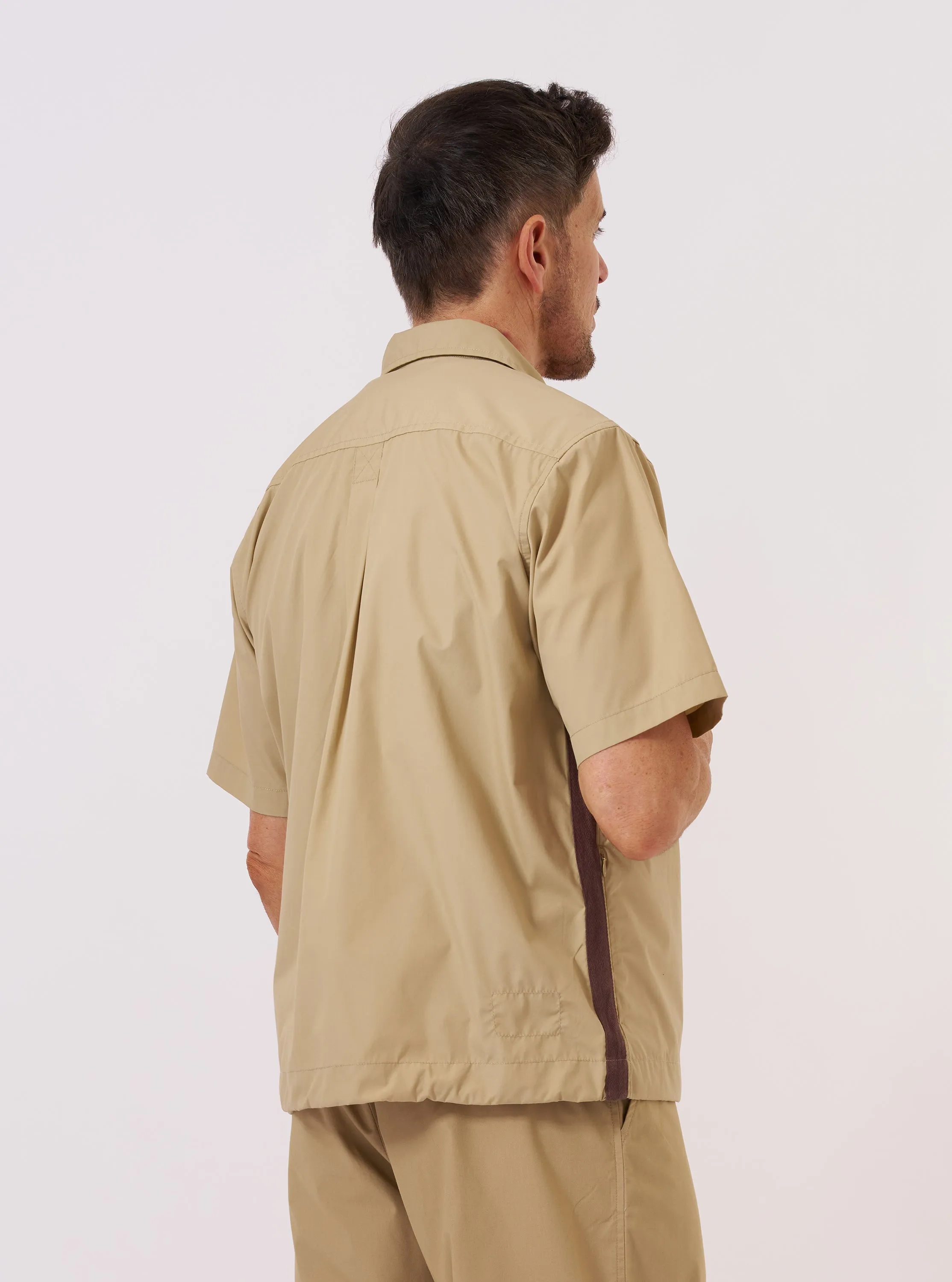master-piece x Universal Works Sand Recycled Polytech Tech Overshirt sold by Universal Works product image thumbnail 3